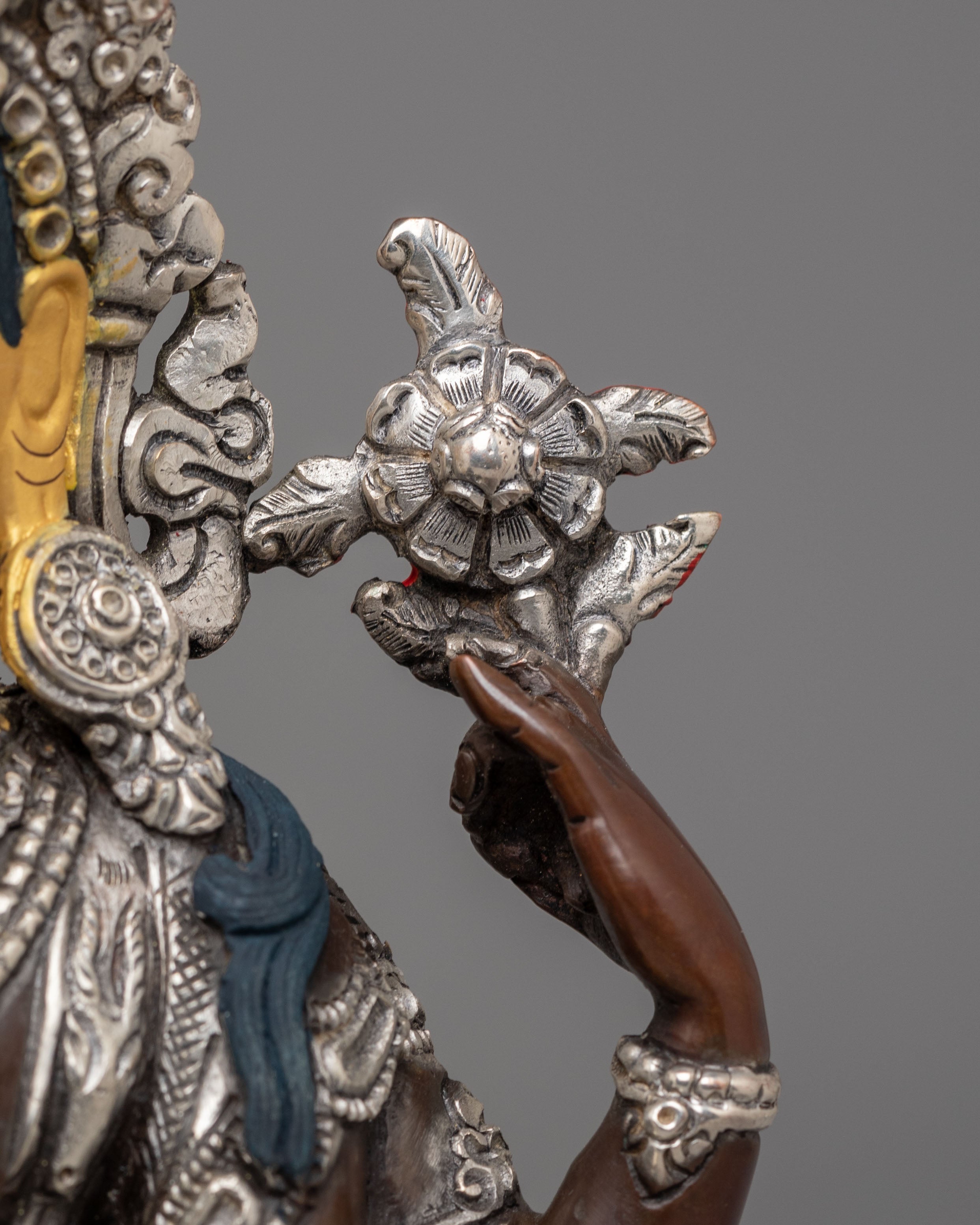 Tibetan Chenrezig Figurine | Bodhisattva of Compassion Statue