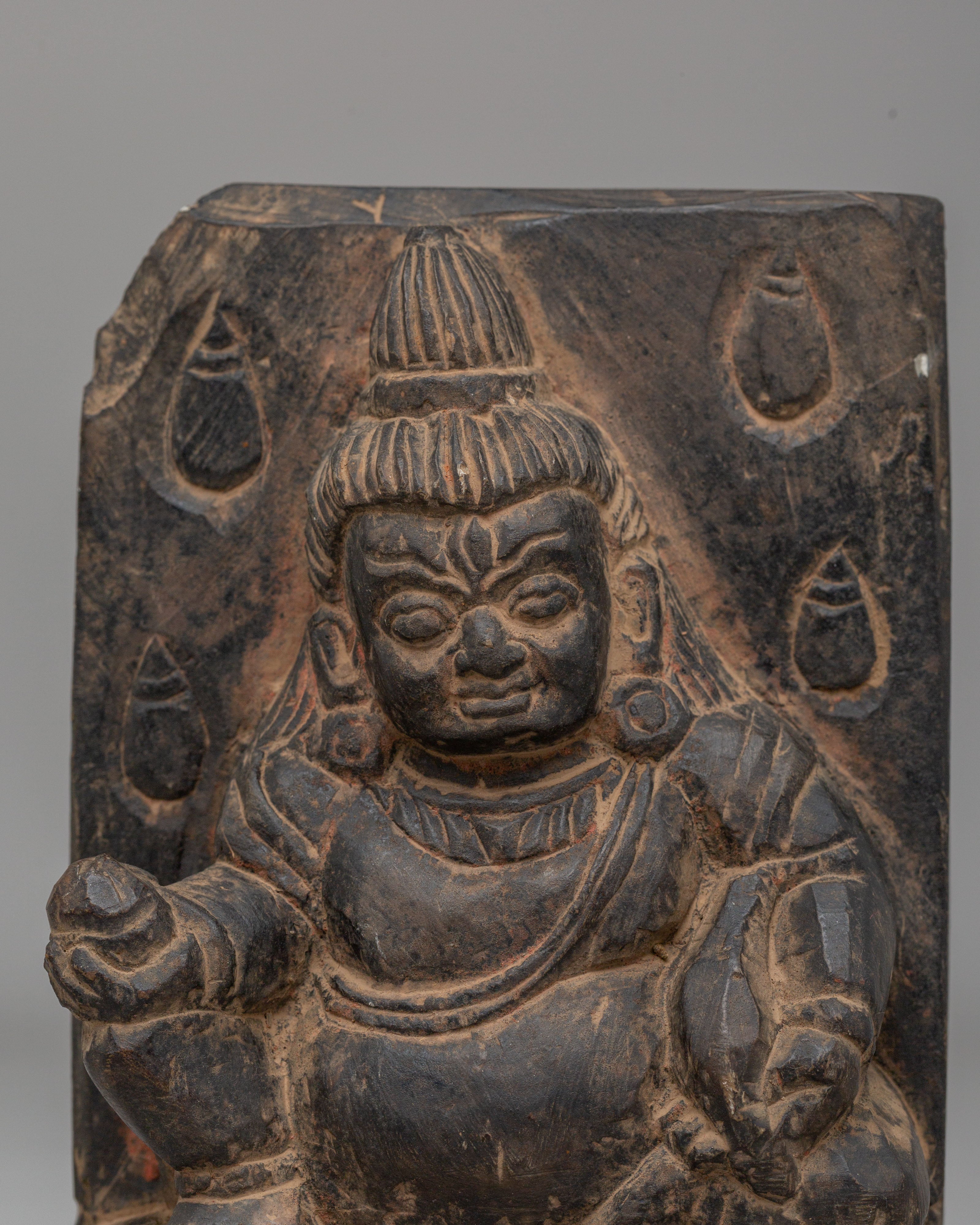 Sacred Tibetan Dzambhala Altar Statue | Wealth God Figurine