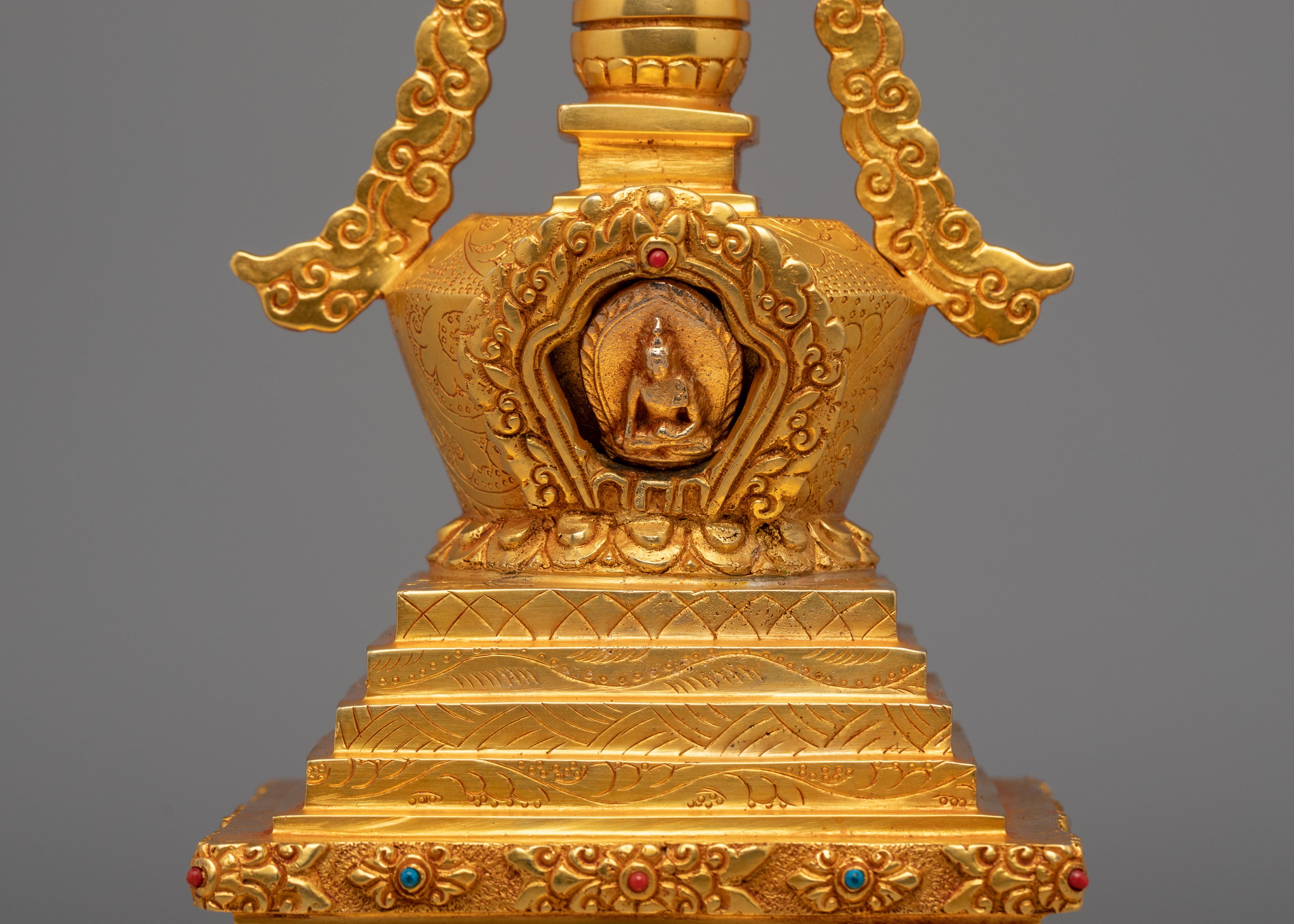 Handcrafted Enlightenment Stupa | Spiritual Home Decor
