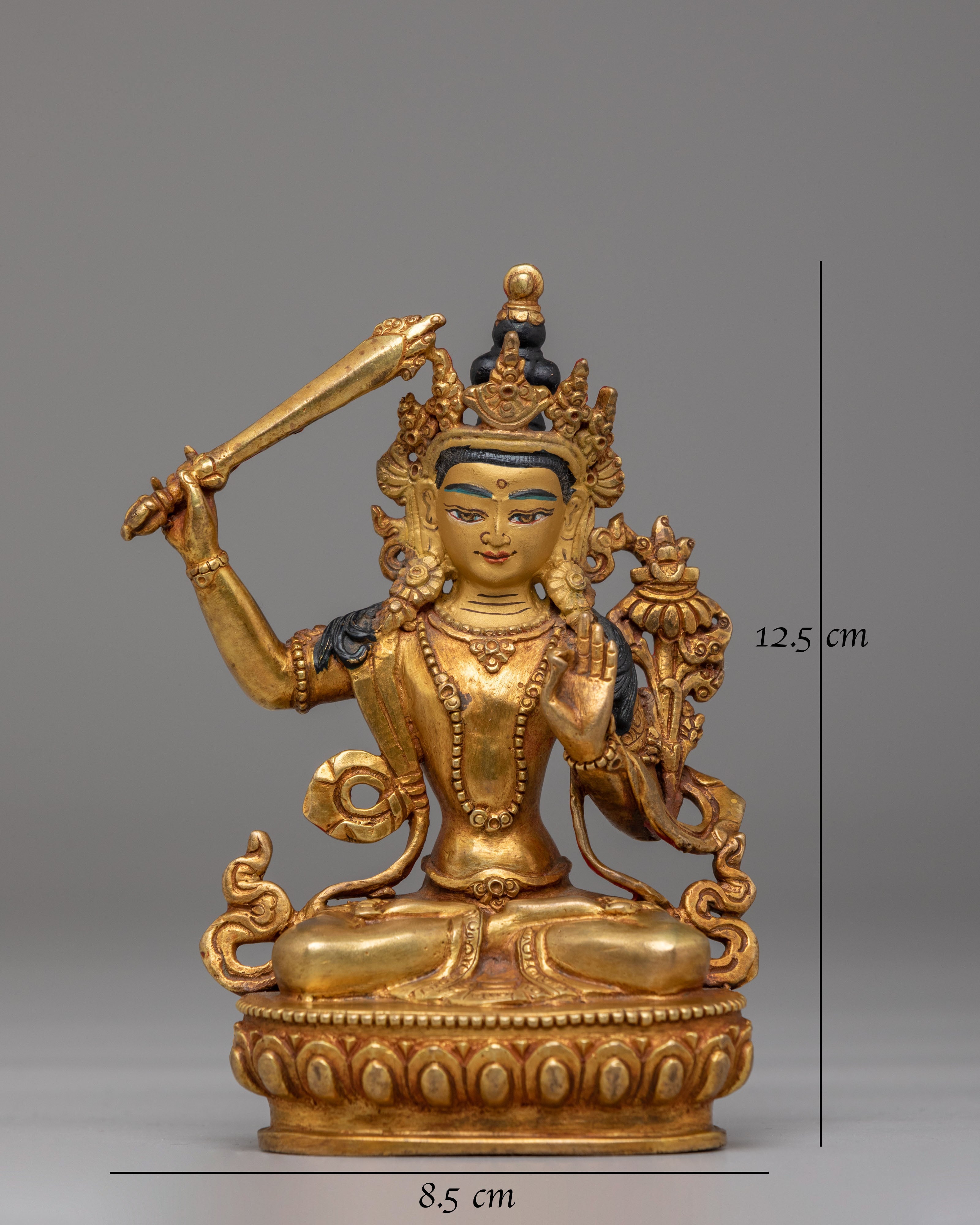 Traditional Manjushri Bodhisattva Statue | Symbol of Knowledge & Enlightenment