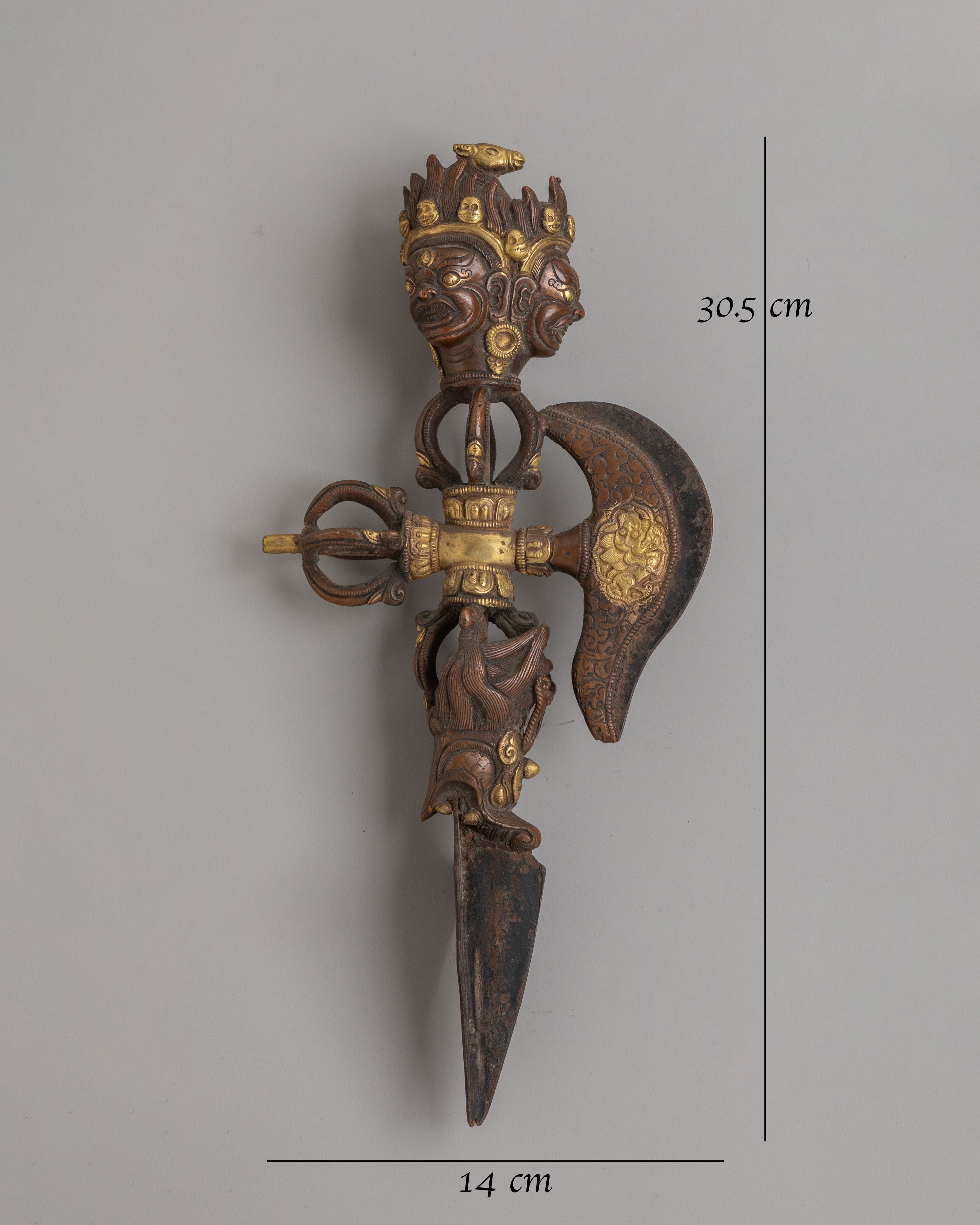 Handcrafted Hayagriva Ritual Phurba | Tibetan Buddhist Ritual Dagger