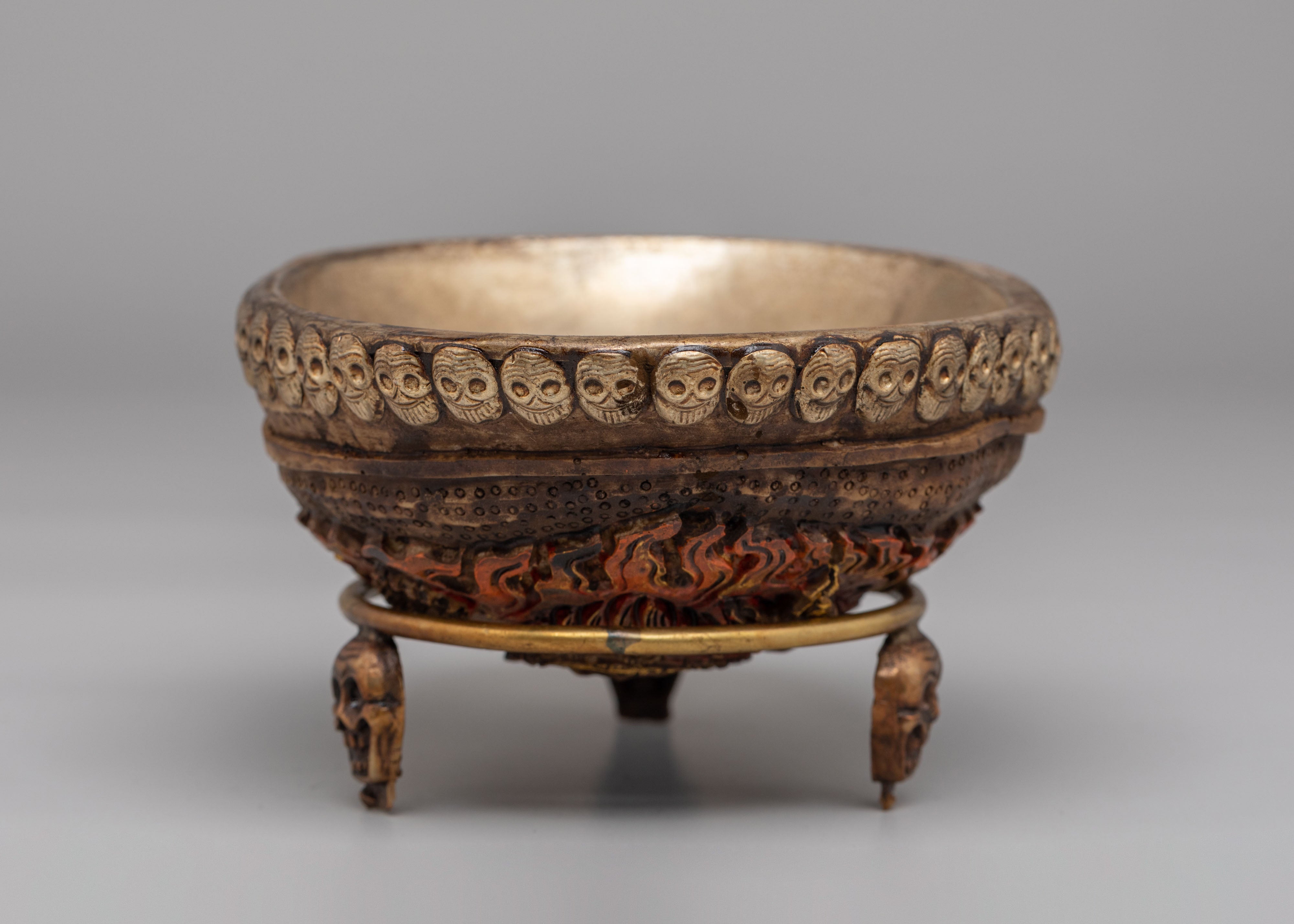 Tibetan Kapala for Ritual | Skull Cup for Tantric Ceremonies