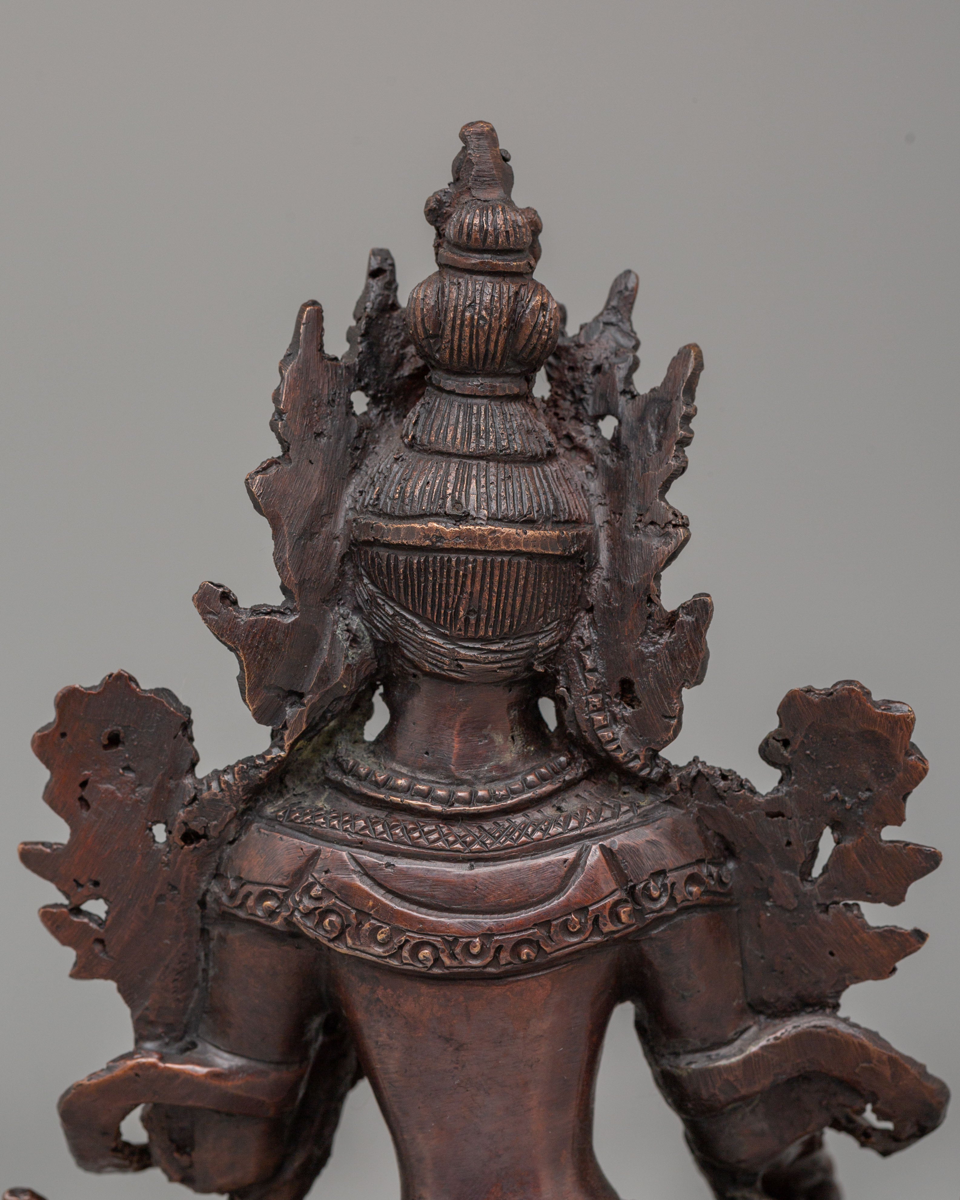 Sacred White Tara Deity Statue | Tibetan Long Life Deity