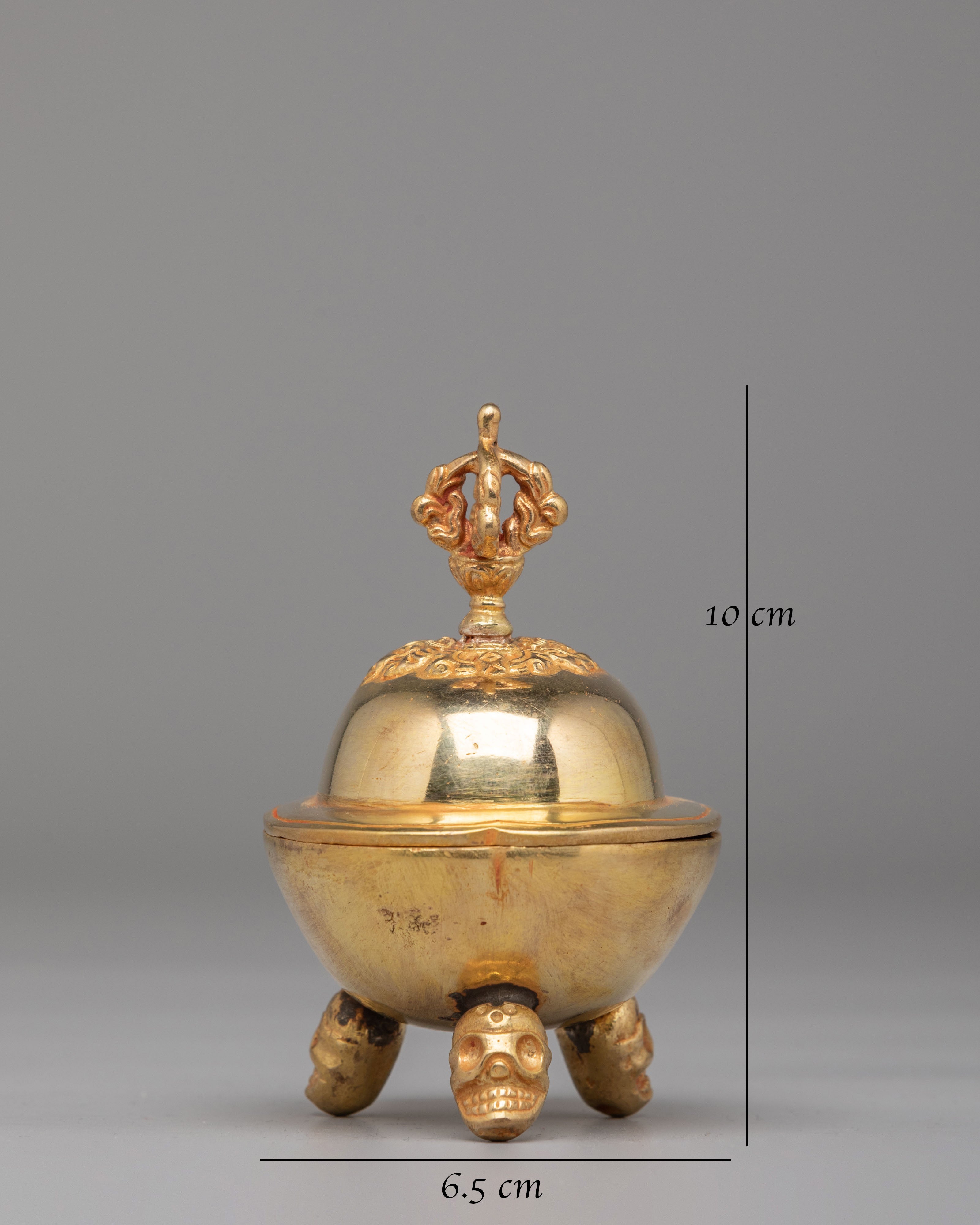 Himalayan Kapala Ritual Bowl | Skull Cup for Tantric Offerings