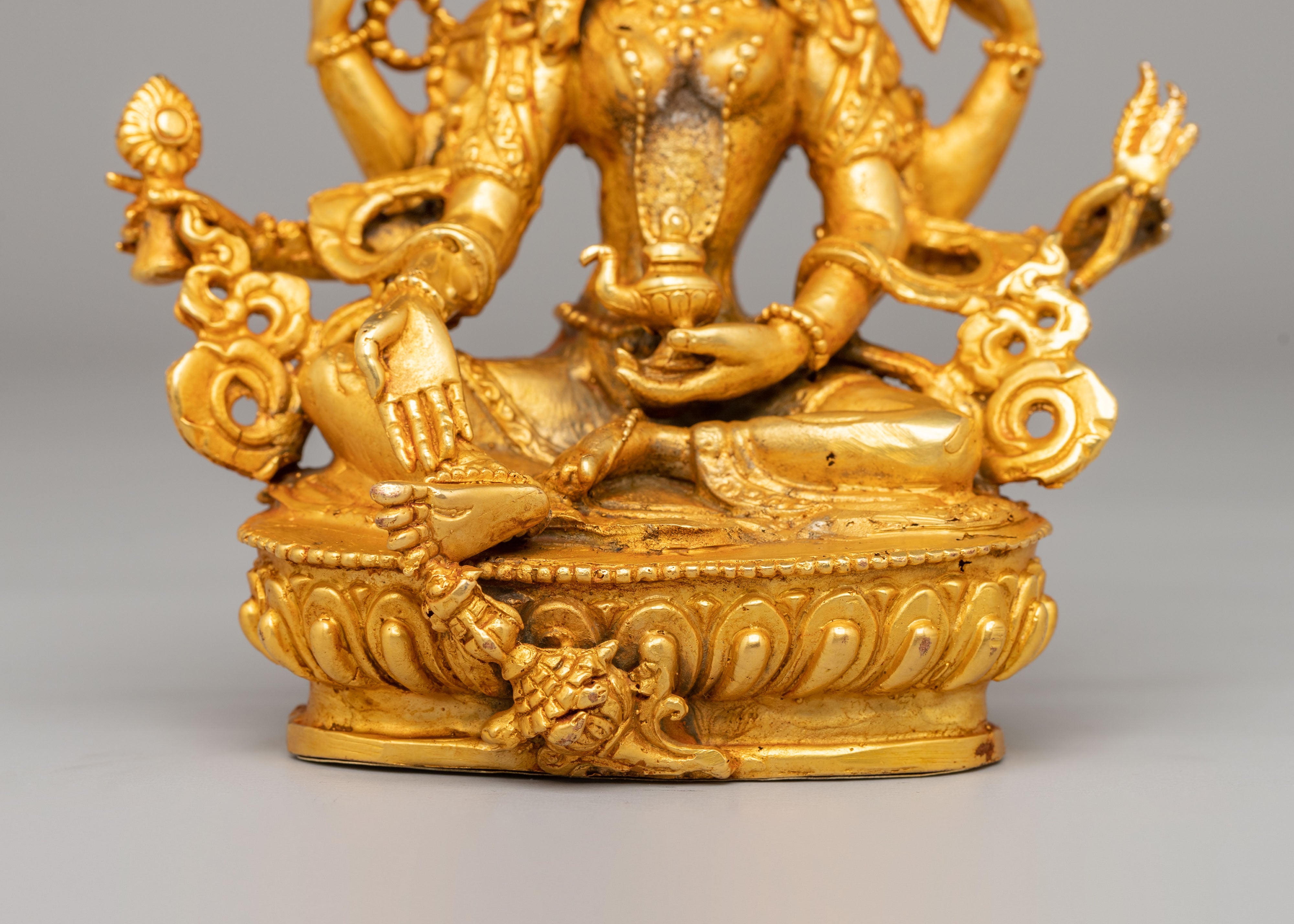 Wealth Deity Vasudhara Statue | Tibetan Goddess Figurine for Abundance