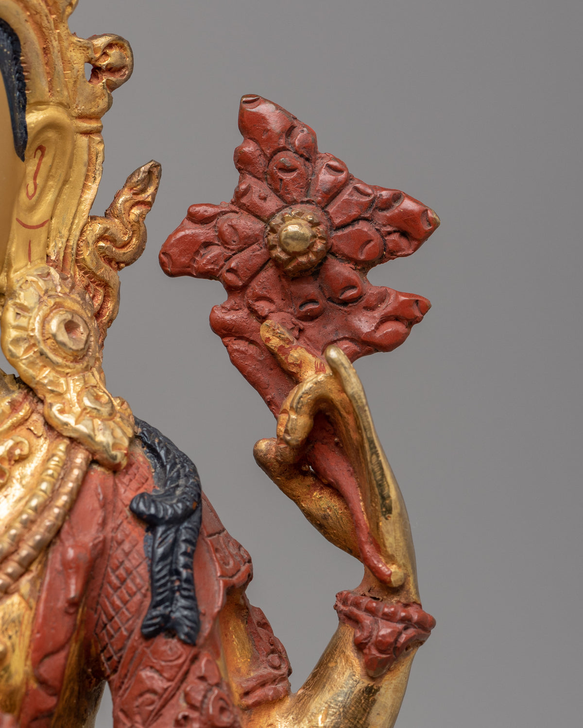 Chenrezig Avalokiteshvara Sculpture | Handcrafted Tibetan Buddha Statue