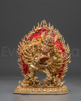 Handmade Yamantaka With Consort Statue
