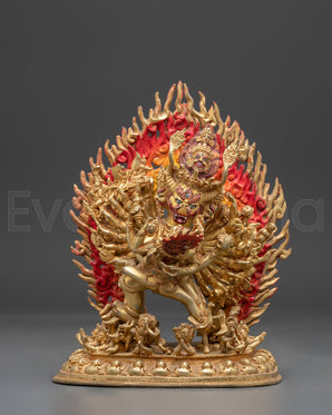 Handmade Yamantaka With Consort Statue