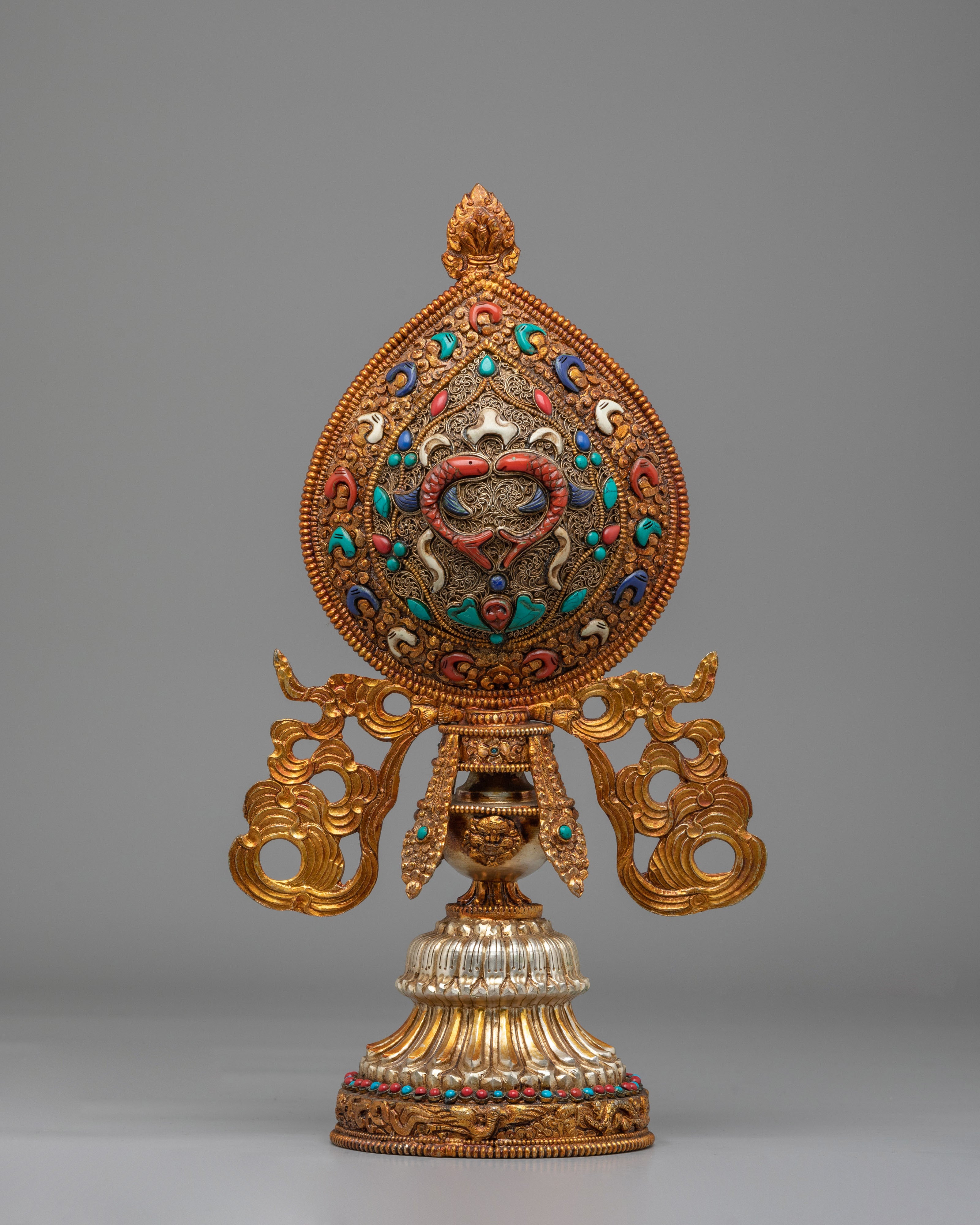 Sacred Ashtamangala Set for Altar | Tibetan Eight Auspicious Symbols Set
