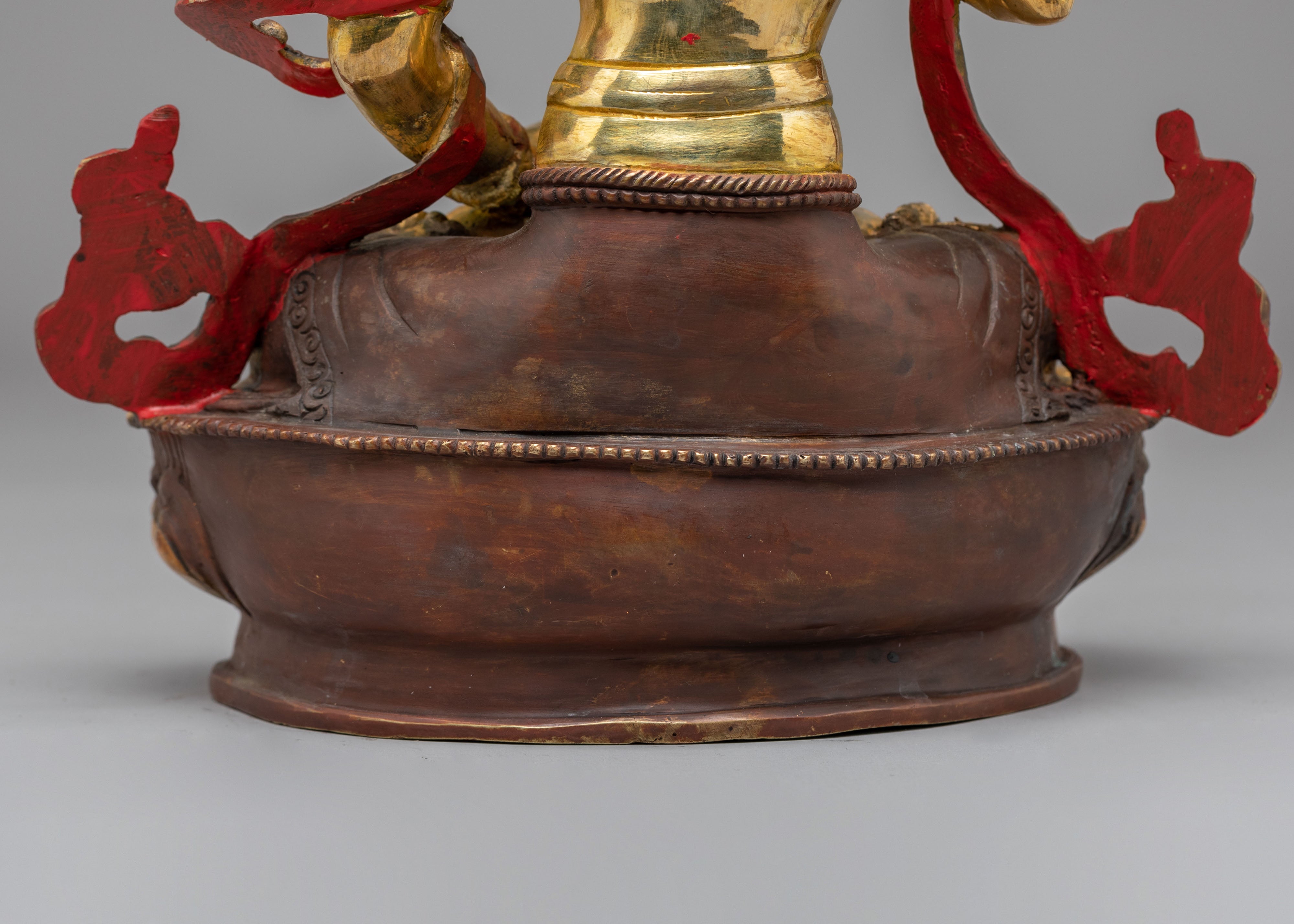 Sacred Vajrasattva Deity Sculpture | 24K Gold Plated Vajrasattva