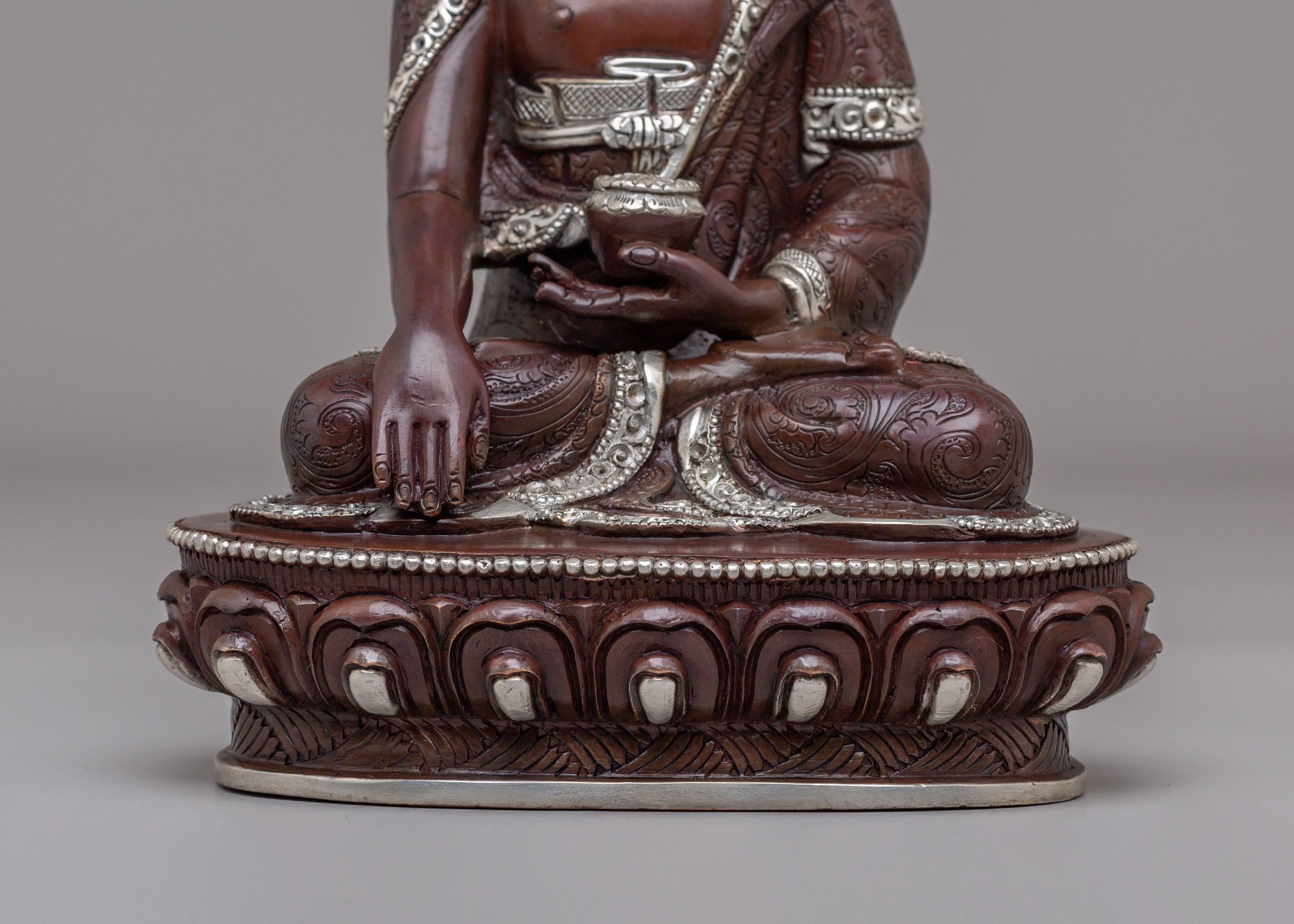 Dharma Guru Shakyamuni Buddha Statue | Tibetan Meditation Sculpture