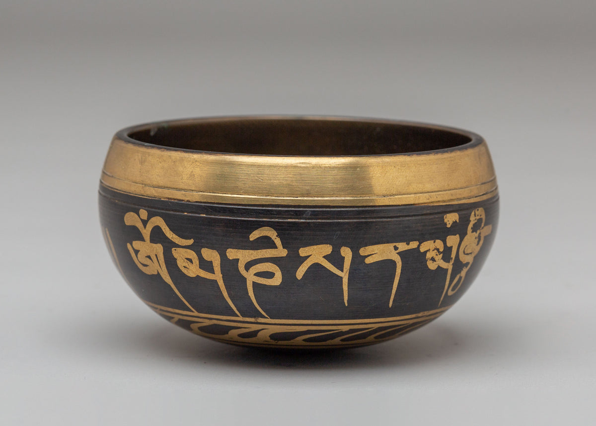 Spiritual Meditation Singing Bowl | Bronze Tibetan Mantra Sound Bowl