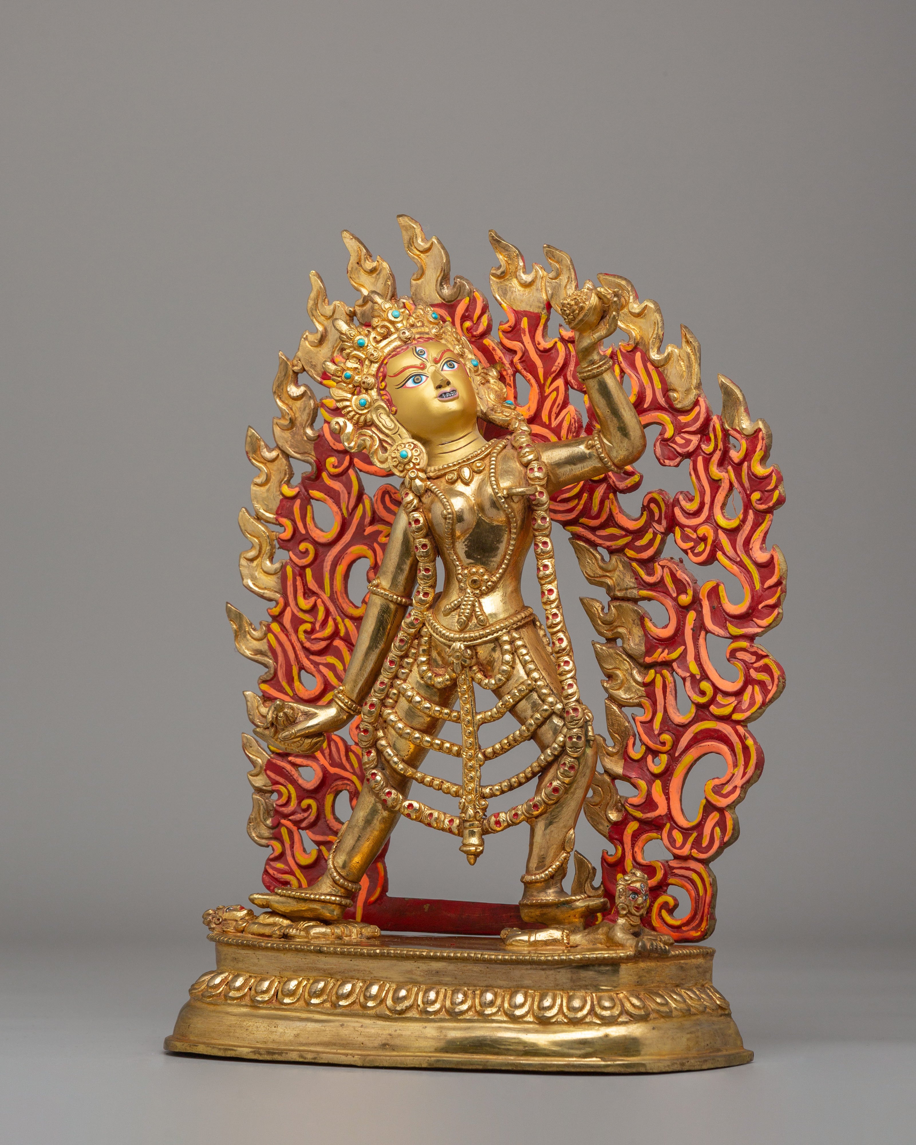 Sacred Himalayan Vajrayogini Deity Statue | Tibetan Buddhist Goddess Artwork