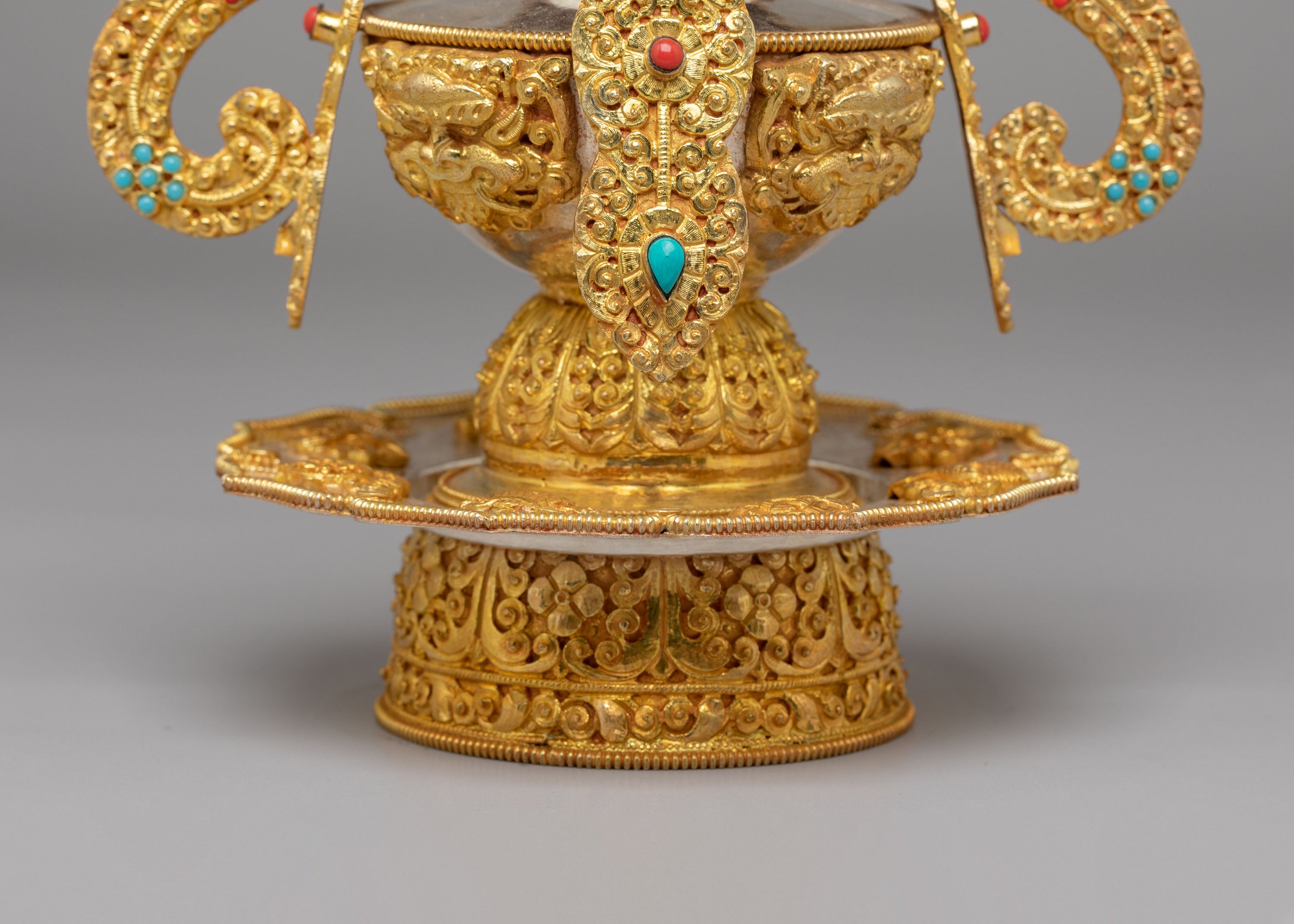 Handcrafted Longlife Vase for Altar | Tibetan Ritual Decor