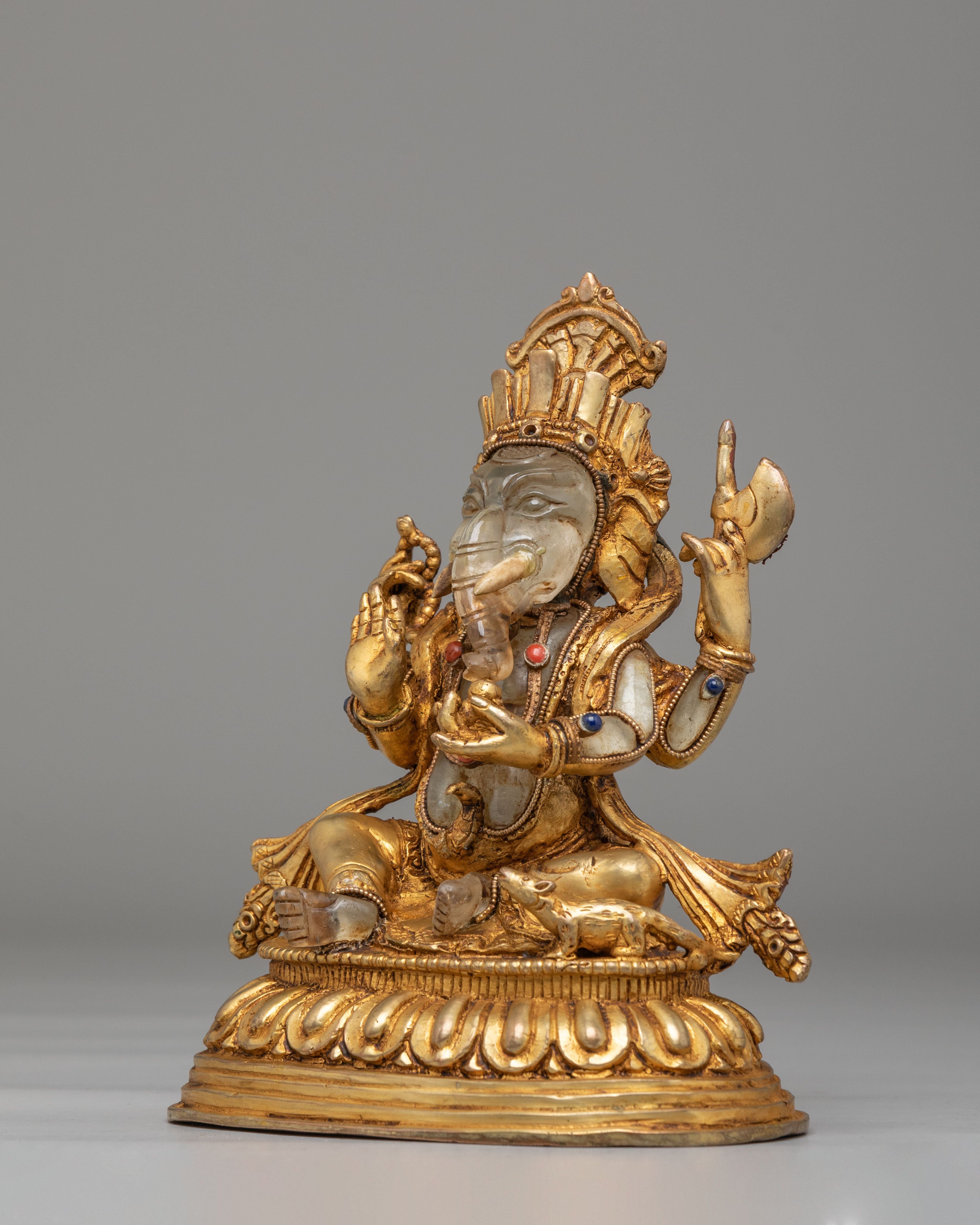 Spiritual Ganesh Deity Sculpture | Handmade Hindu God Figurine