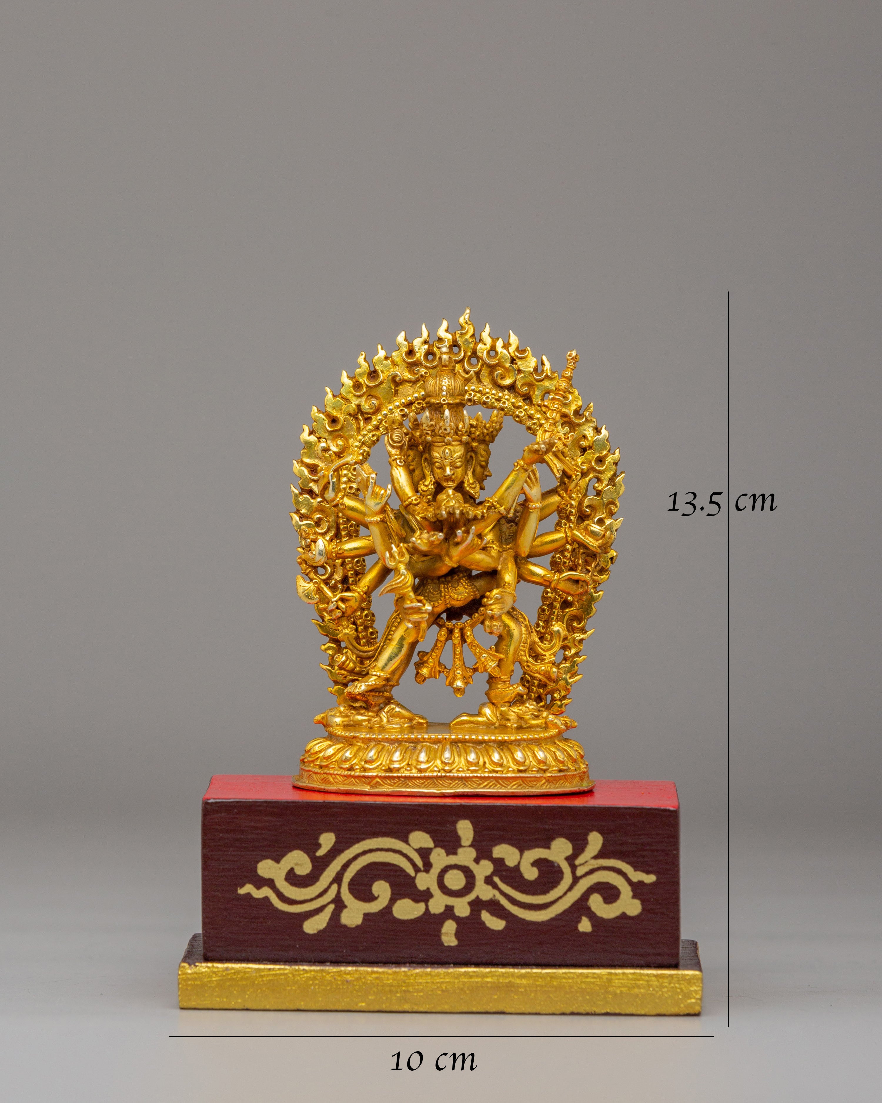 Tibetan Chakrasamvara with Consort Statue | Handmade Himalayan Art