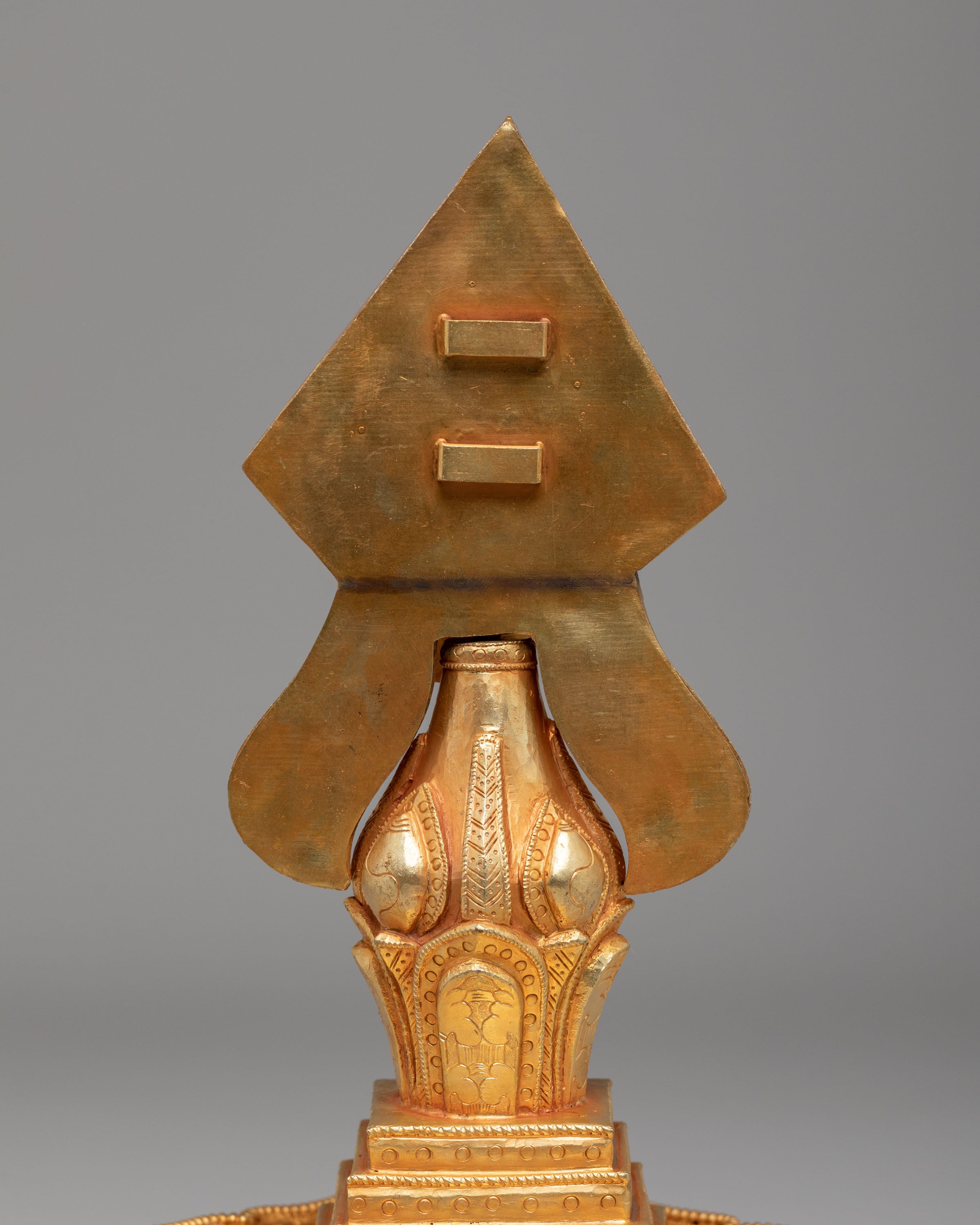 Handcrafted Ritual Torma | Copper Gold Plated Torma