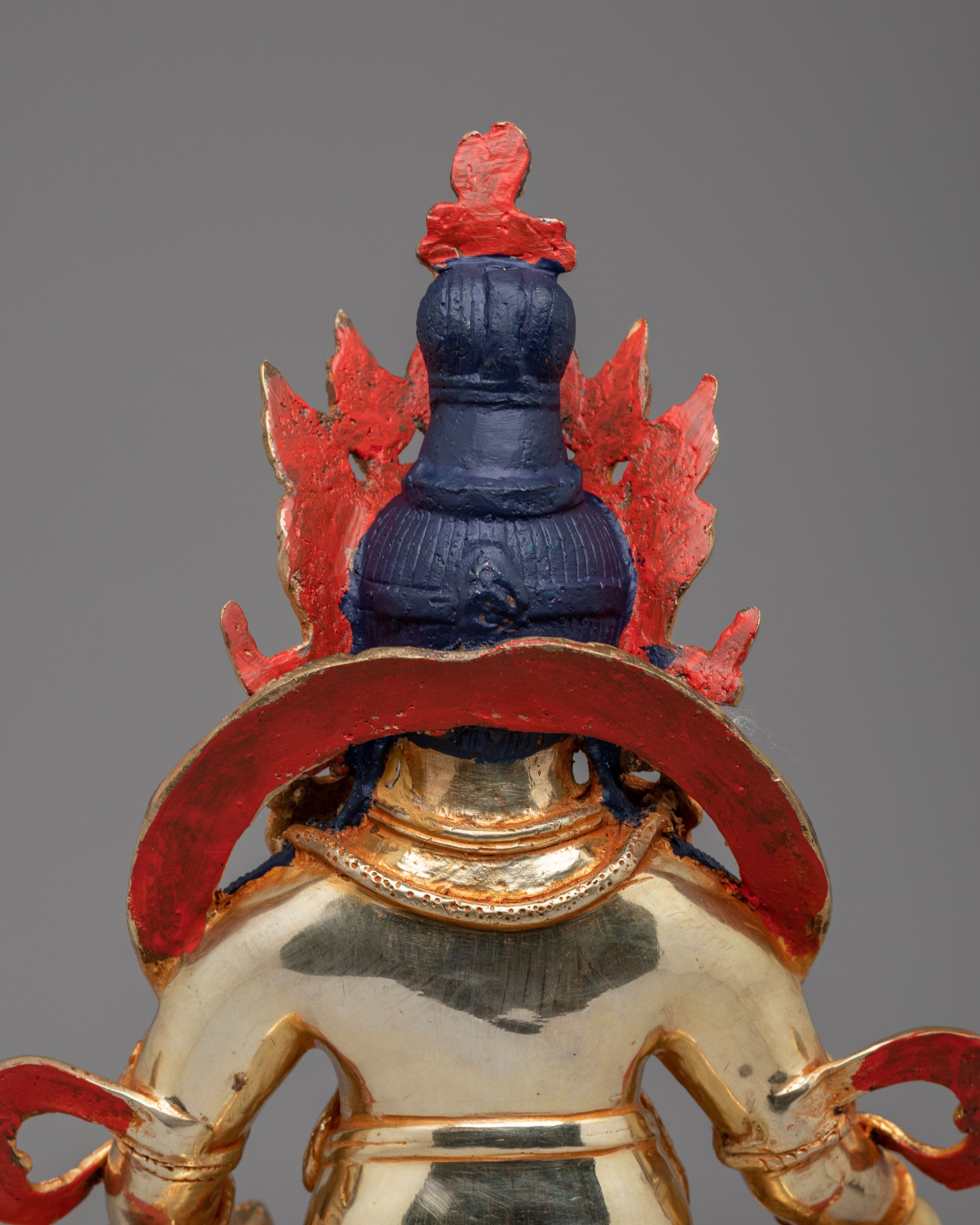 Himalayan Dzambhala Altar Statue | Tibetan Sculpture for Prosperity and Abundance