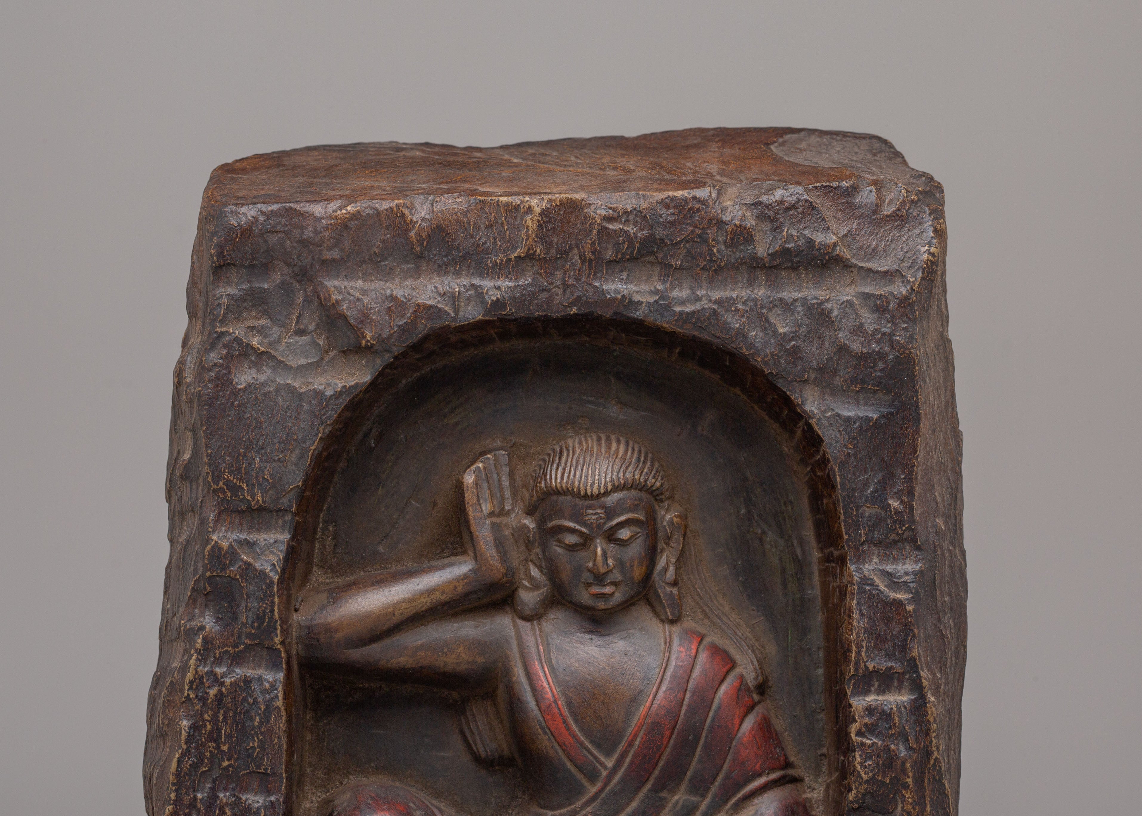 Traditional Milarepa Statue | Tibetan Master of Meditation