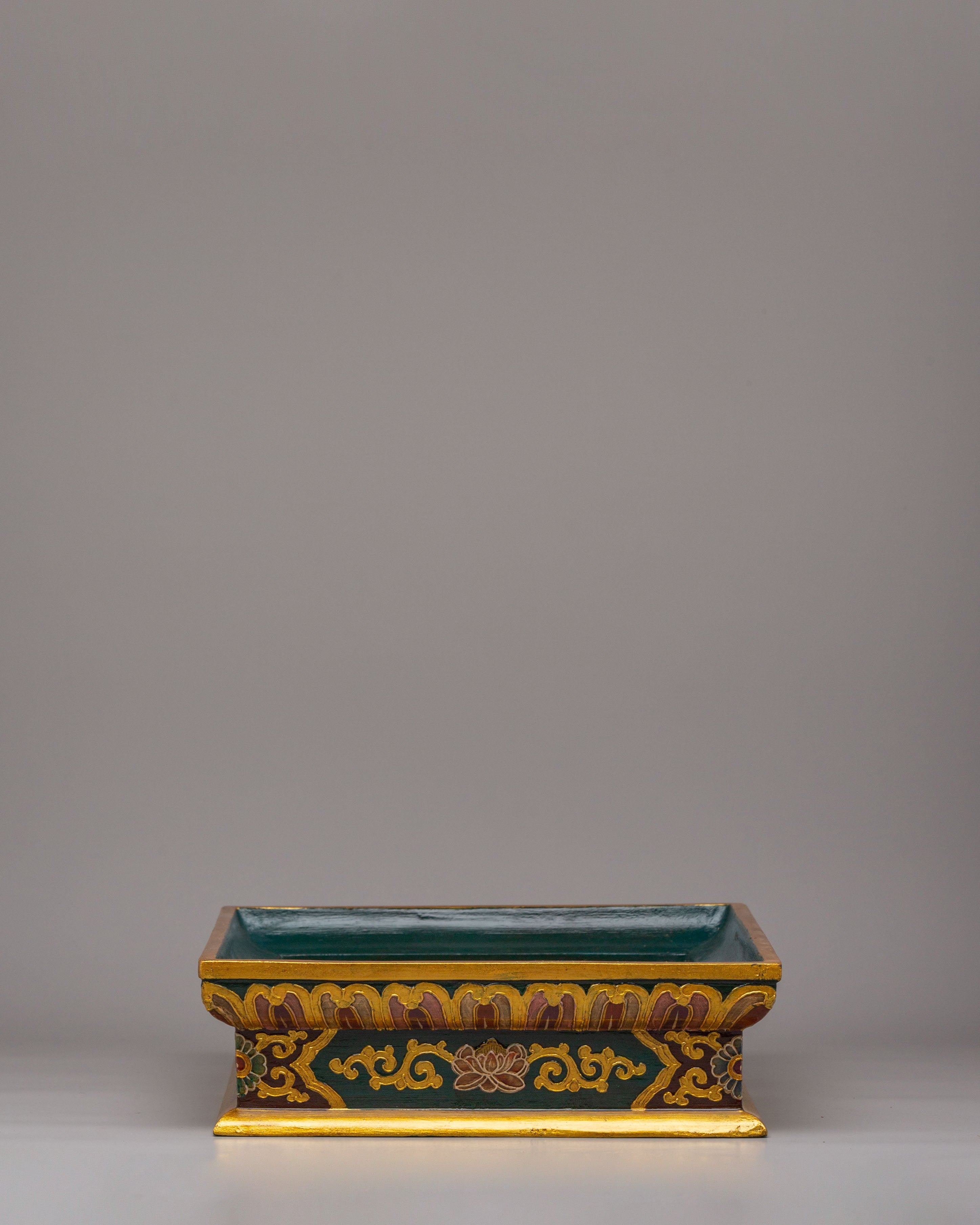 Traditional Wooden Tray | Hand Painted Sacred Decor