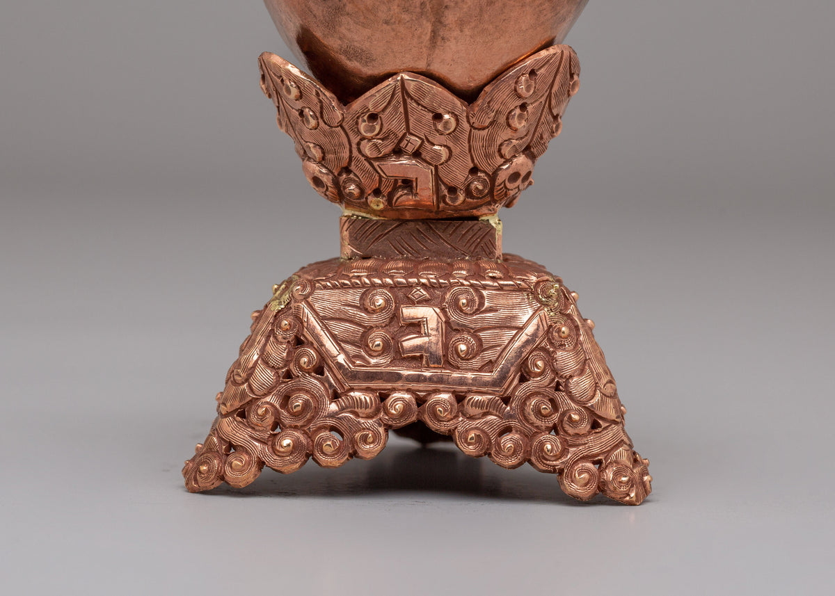 Vajrayana Ritual Kapala | Sacred Offering Vessel for Tantric Practices