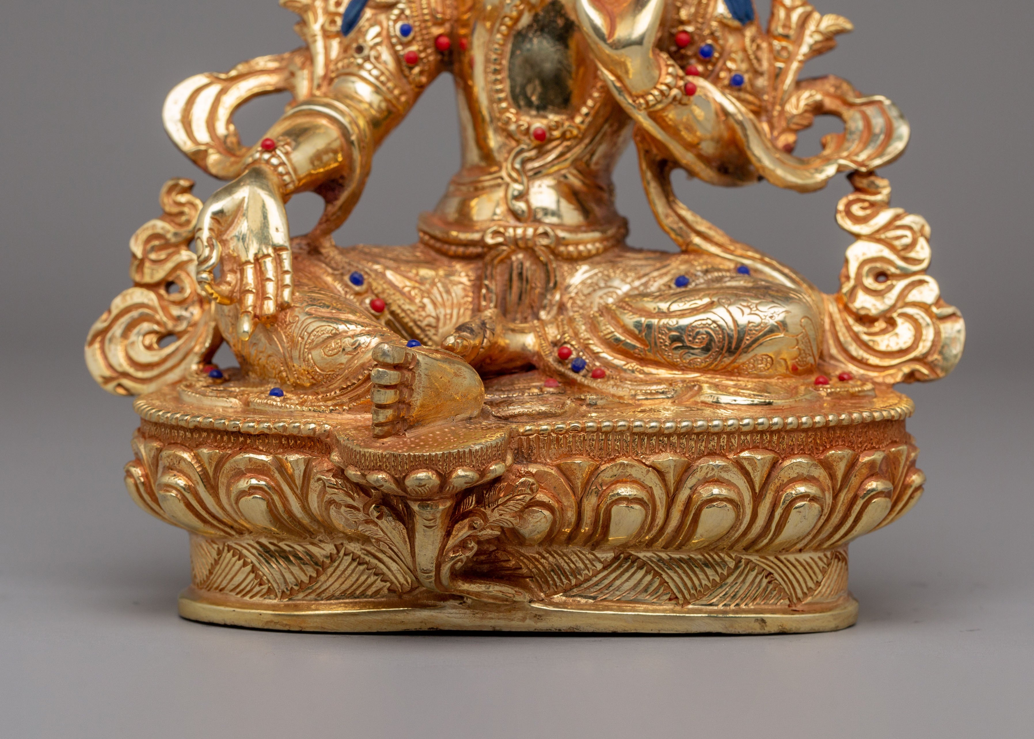 Himalayan Compassion Green Tara Statue | Divine Feminine Wisdom Art