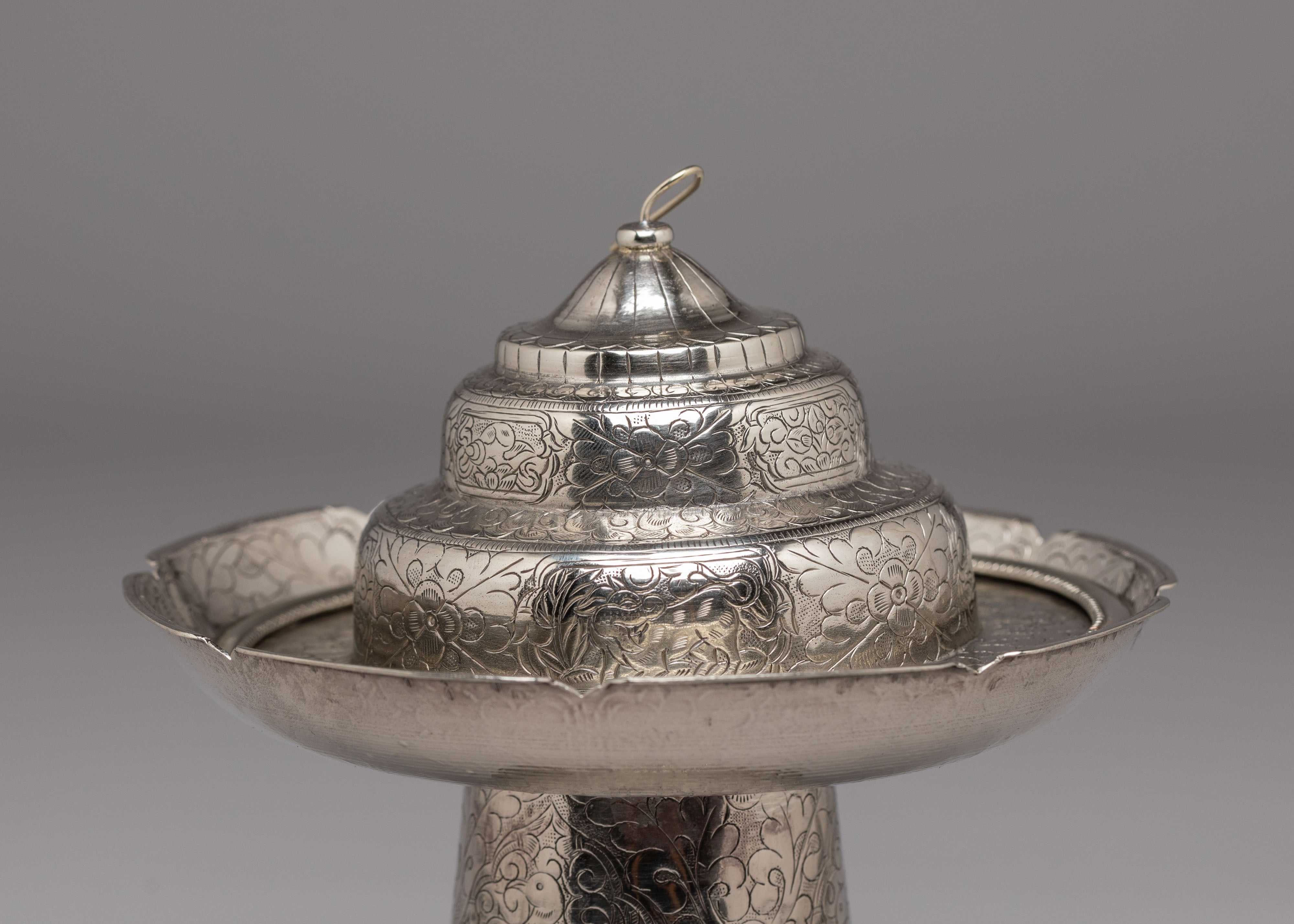 Handcrafted Tea Cup Cover | White Metal Tea Pot Cover