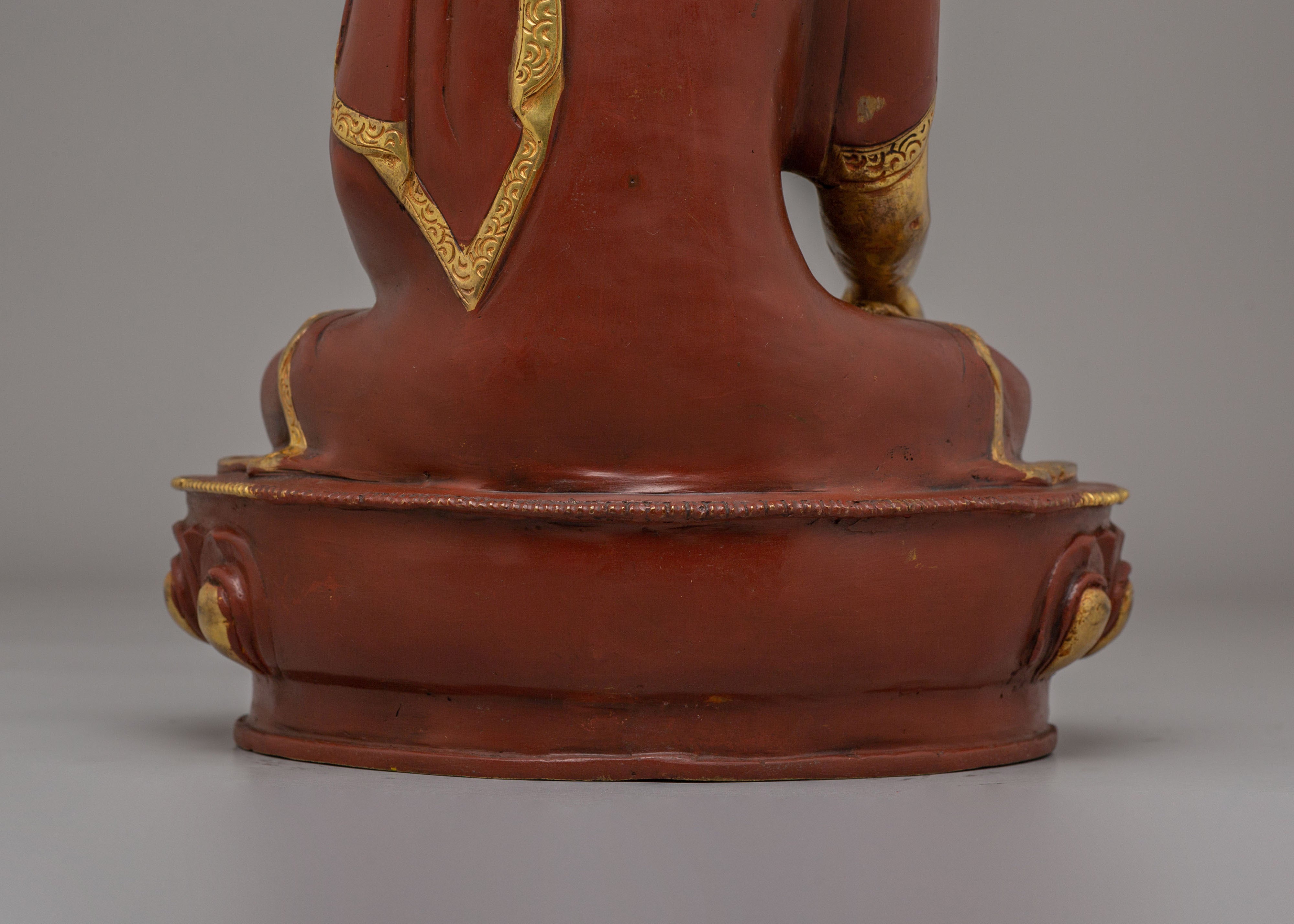 Shakyamuni Buddha Sculpture for Altar Decor | Traditional Himalayan Artwork