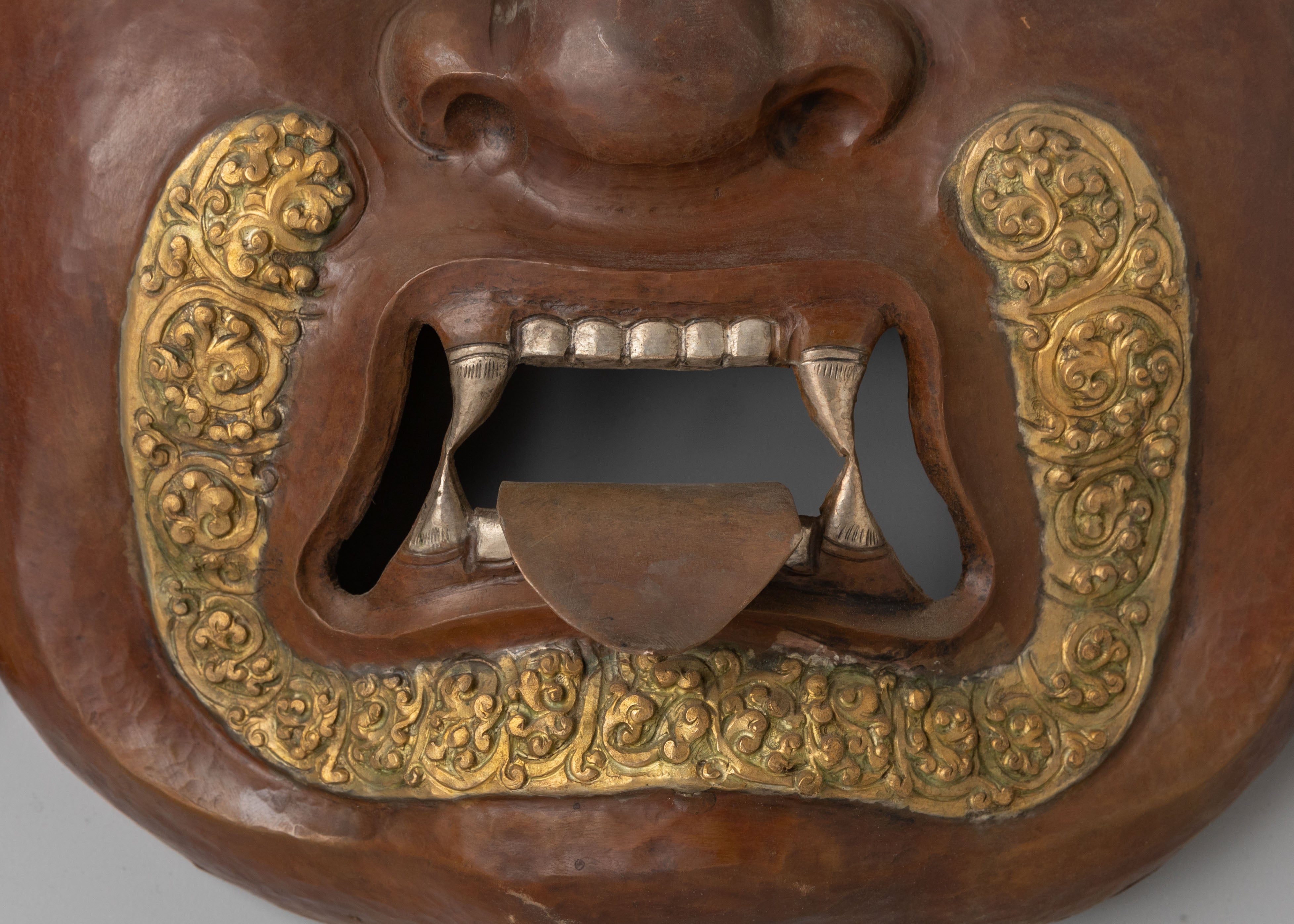 Himalayan Bhairava Mask Decor | Tibetan Buddhist Wall Sculpture