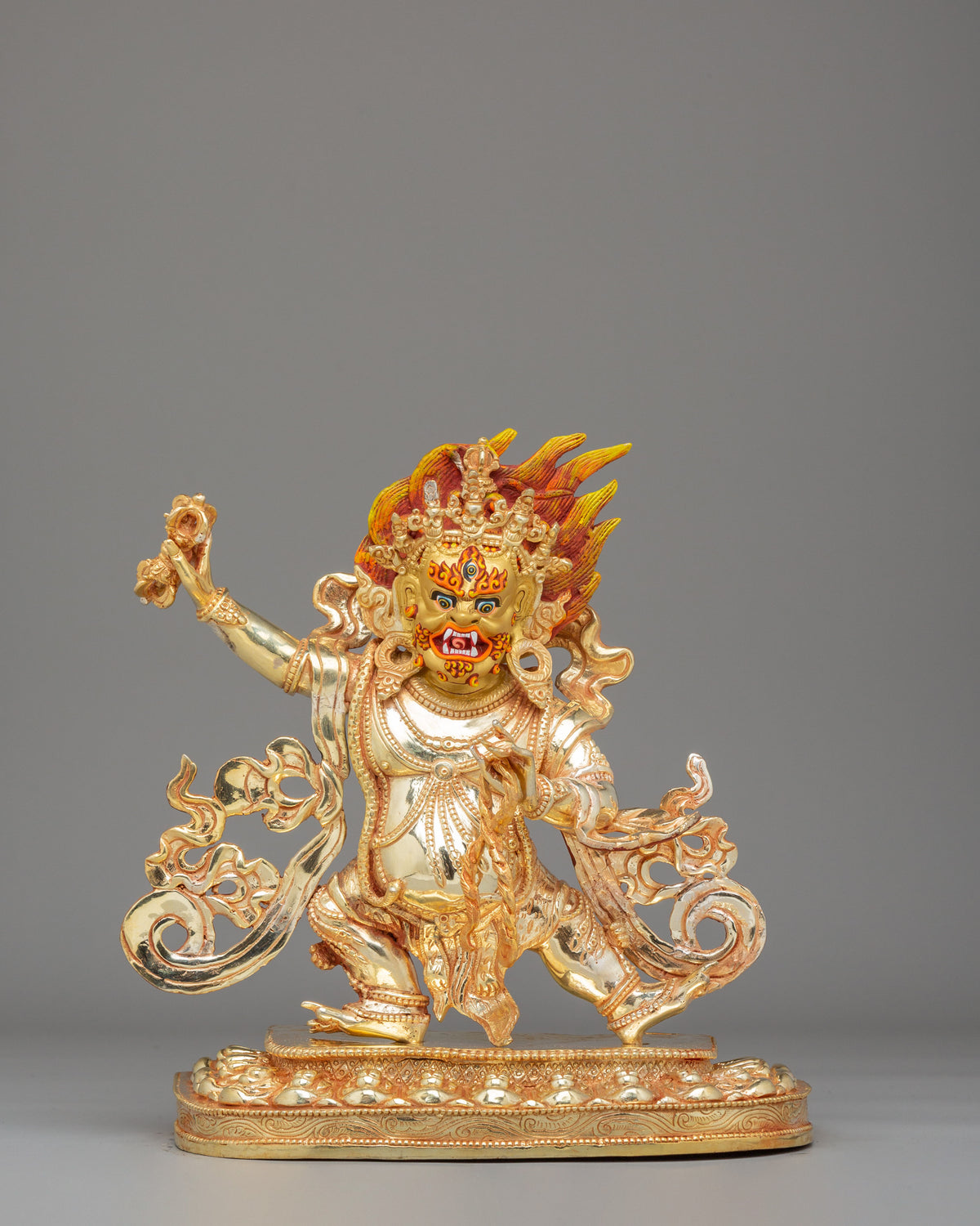 Handcrafted Sacred Vajrapani Statue | Spiritual Protector Art
