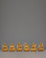 Himalayan Six Deities Statue Set 