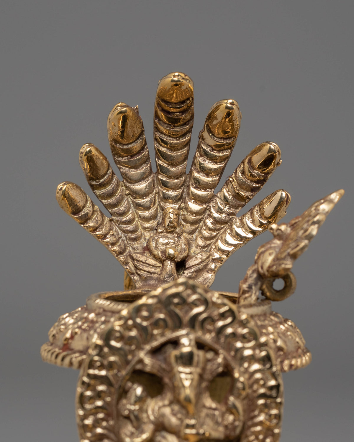 Handmade Ganesha Oil Lamp | Brass Spiritual Lamp with Intricate Design (REMAKE POSSIBLE )