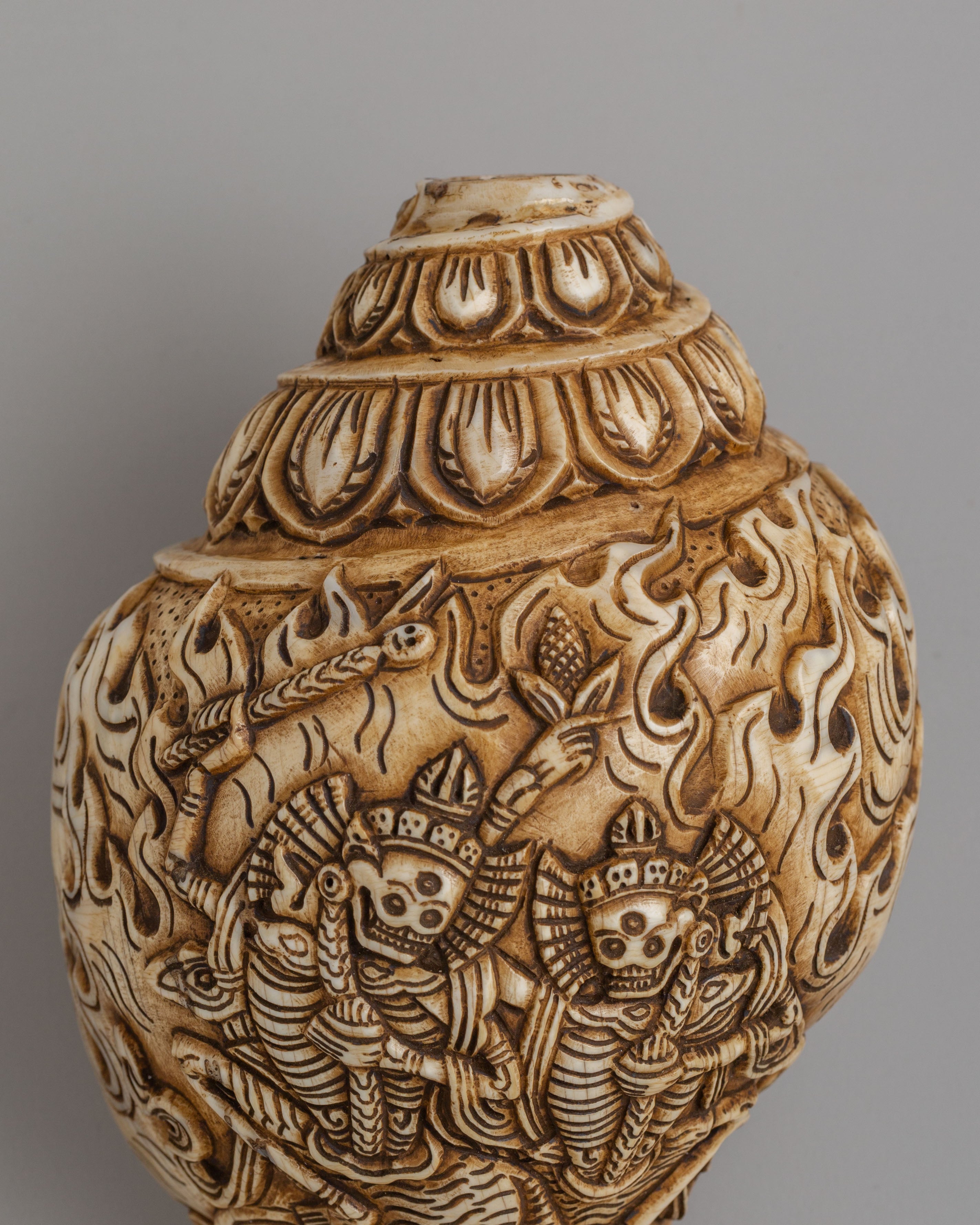 Spiritual Chittipati Conch | Tibetan Ritual Conch Shell
