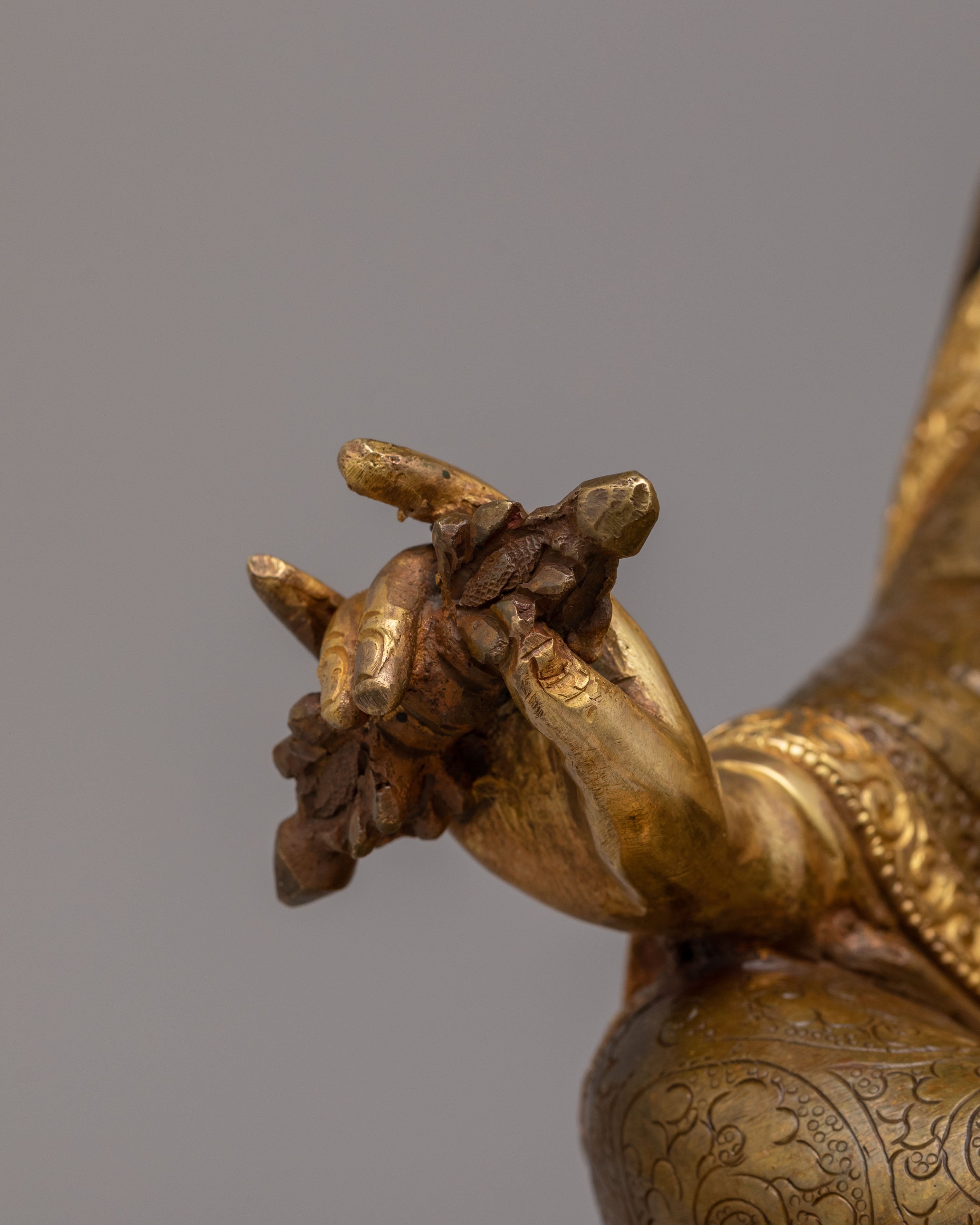 Sacred Guru Rinpoche Statue | Handcrafted Tibetan Deity Figure