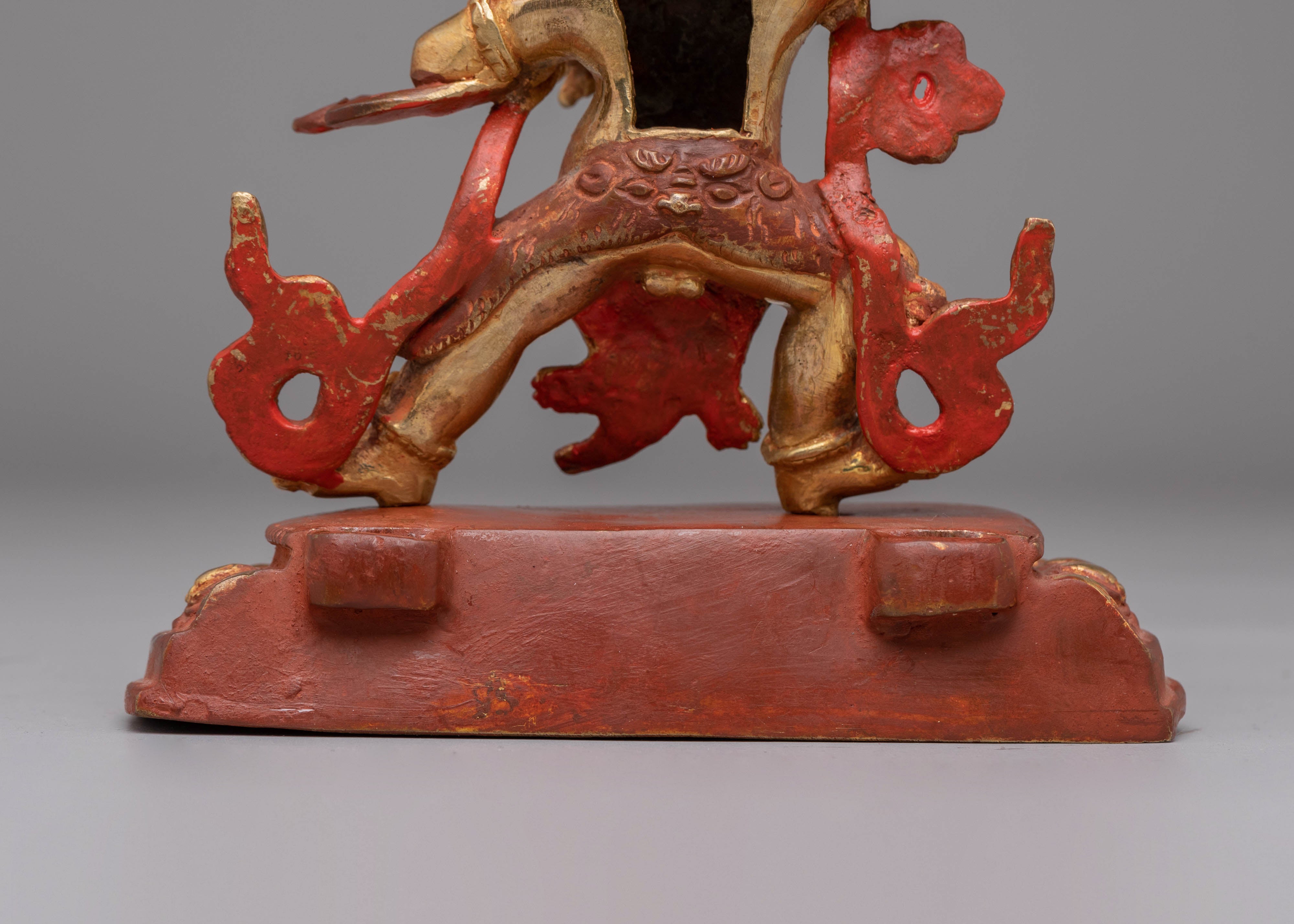Vajrapani Statue for Protection | 24K Gold Plated Copper for Spiritual Safety