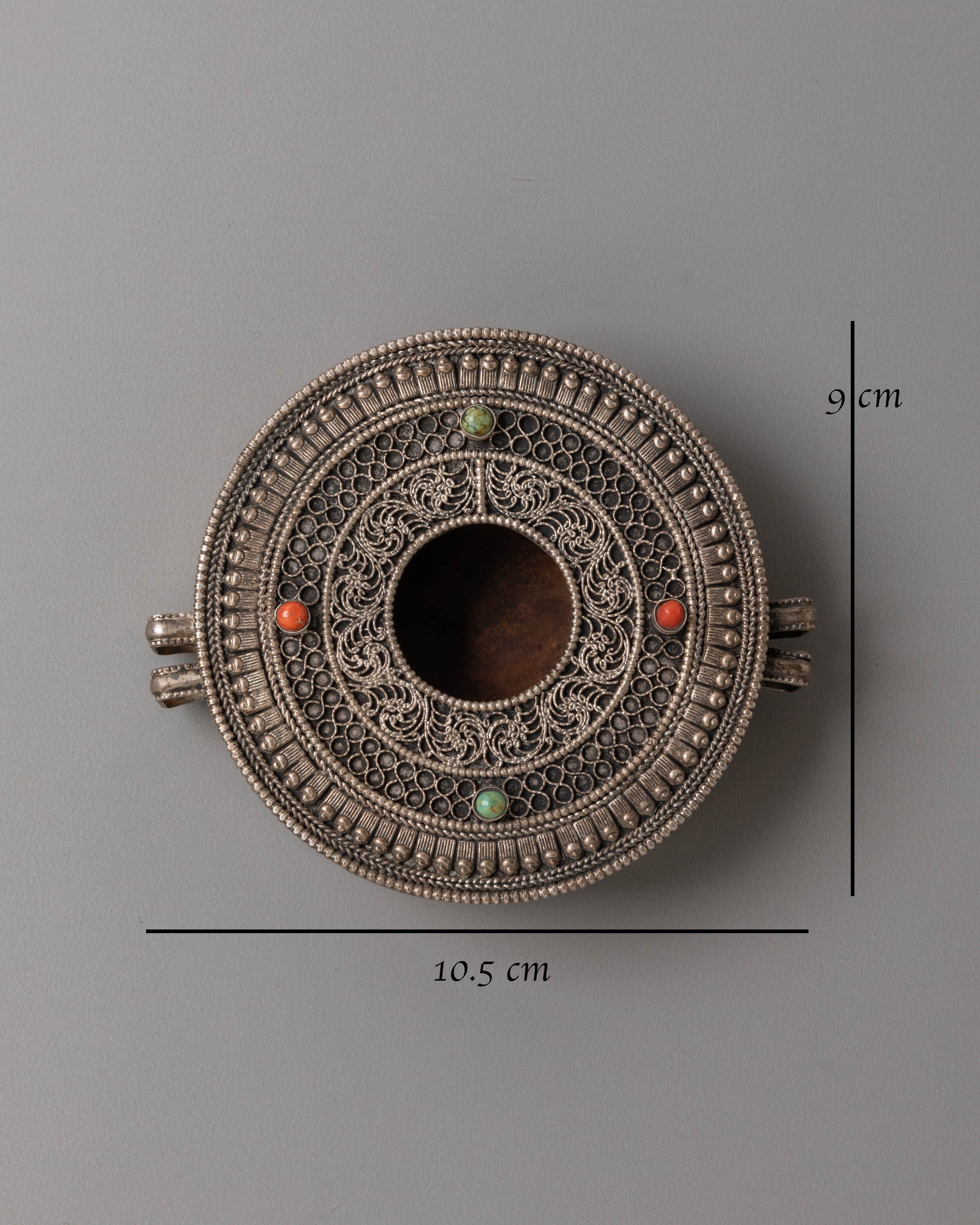 Tibetan Protective Ghau Amulet | Himalayan Sacred Amulet