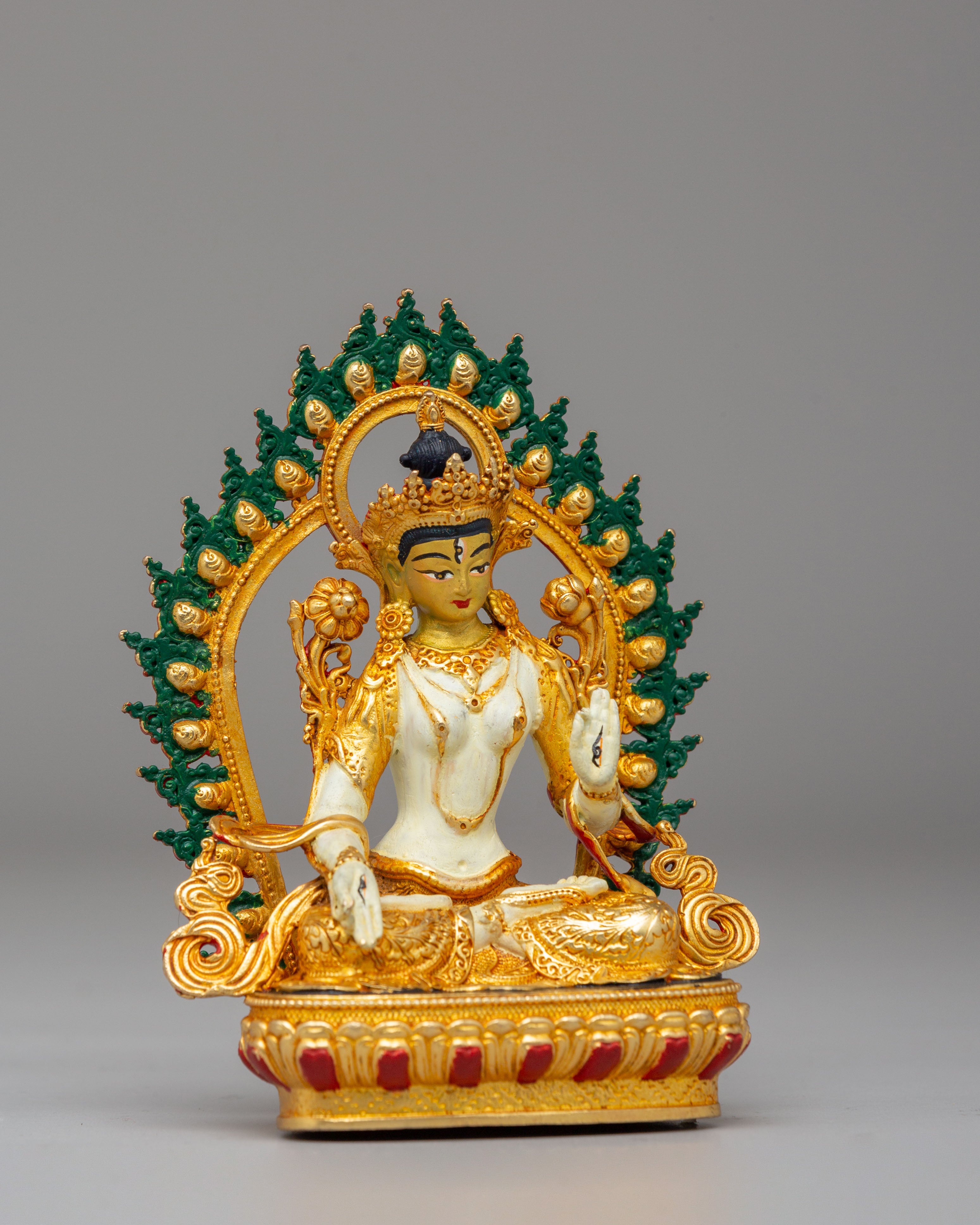 Traditional White Tara Deity Statue | Goddess of Compassion