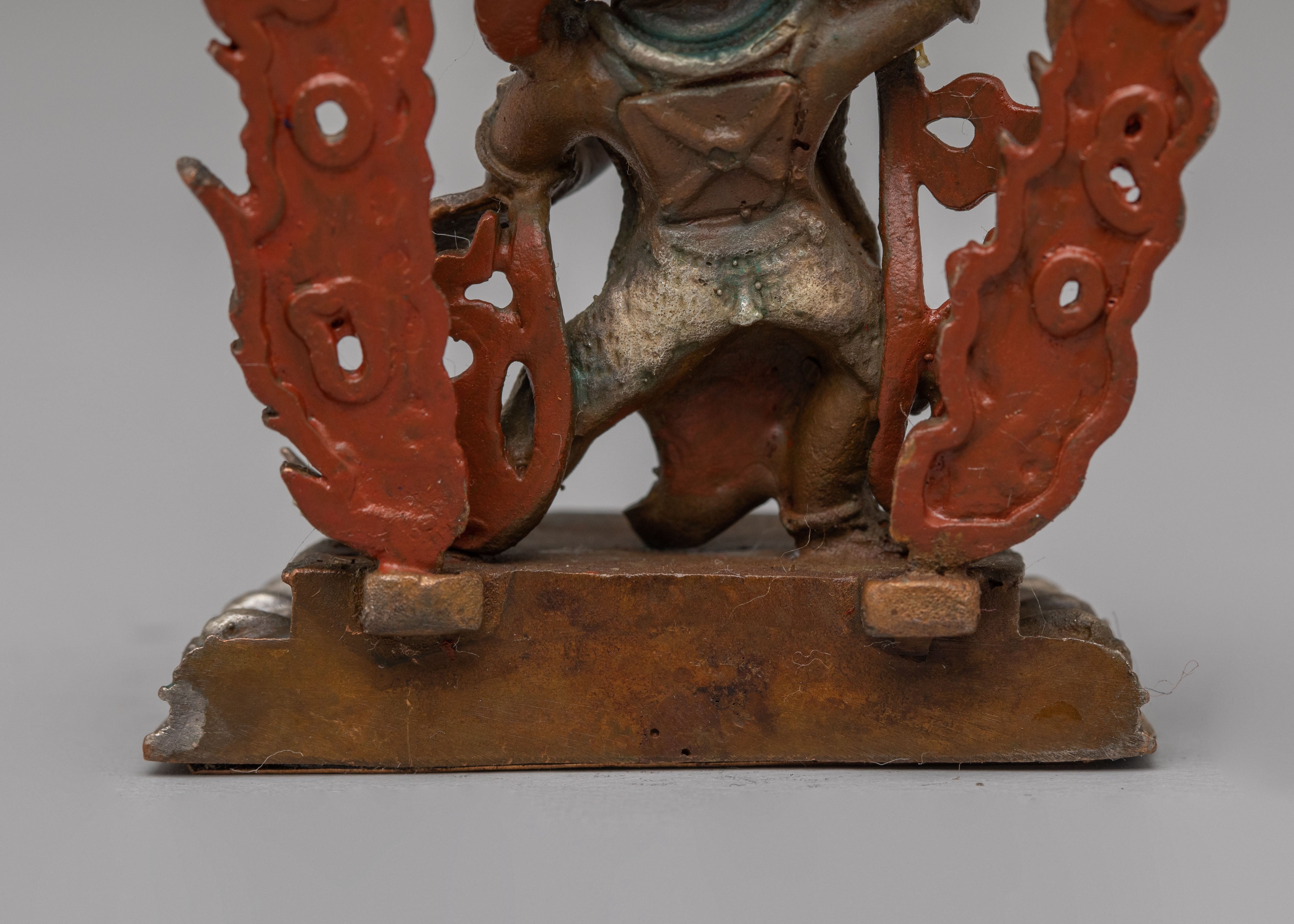 Ceremonial Vajrapani Shrine Statue | Sacred Protector Deity