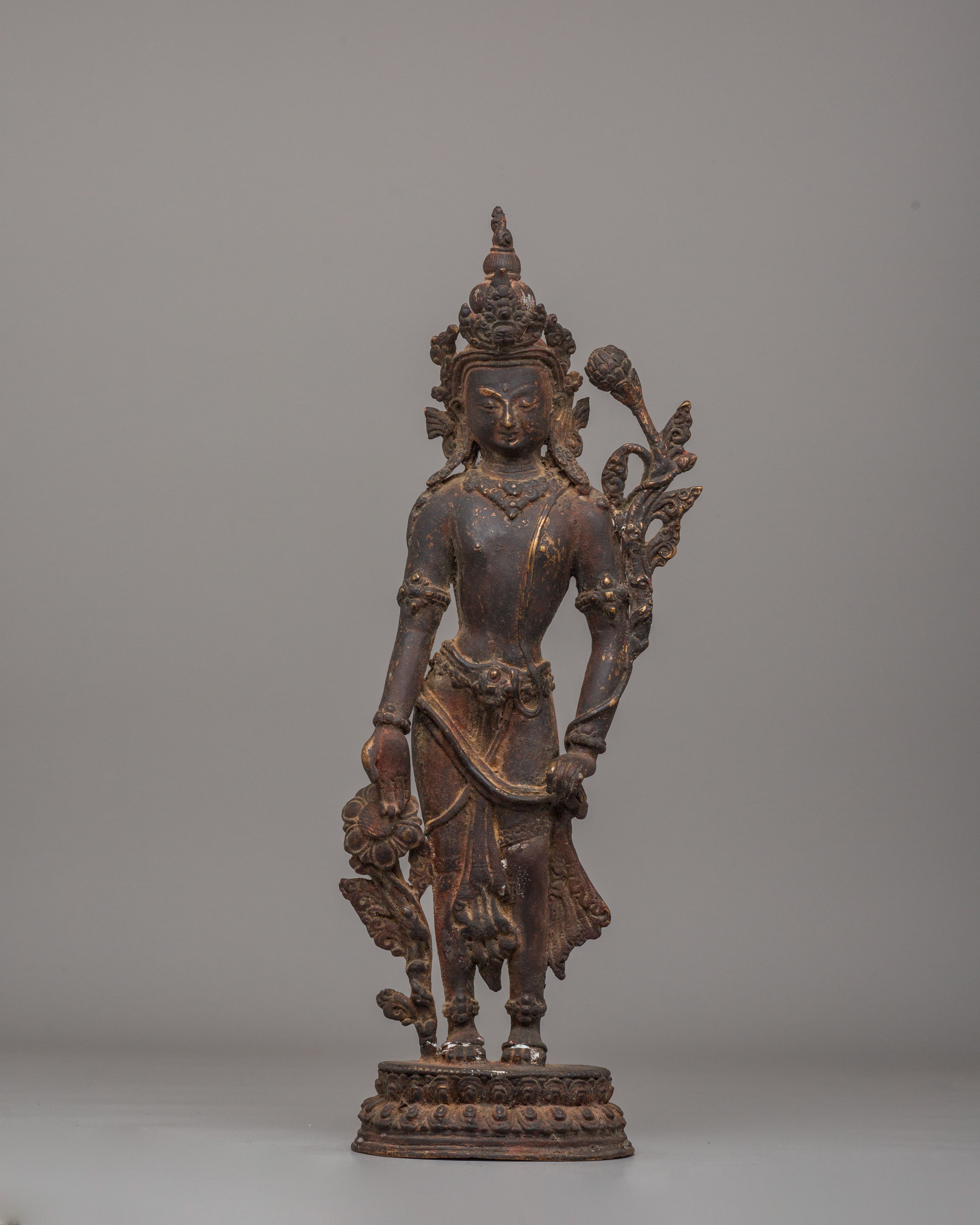 Traditional Buddhist Padmapani Statue | Symbol of Compassion and Wisdom
