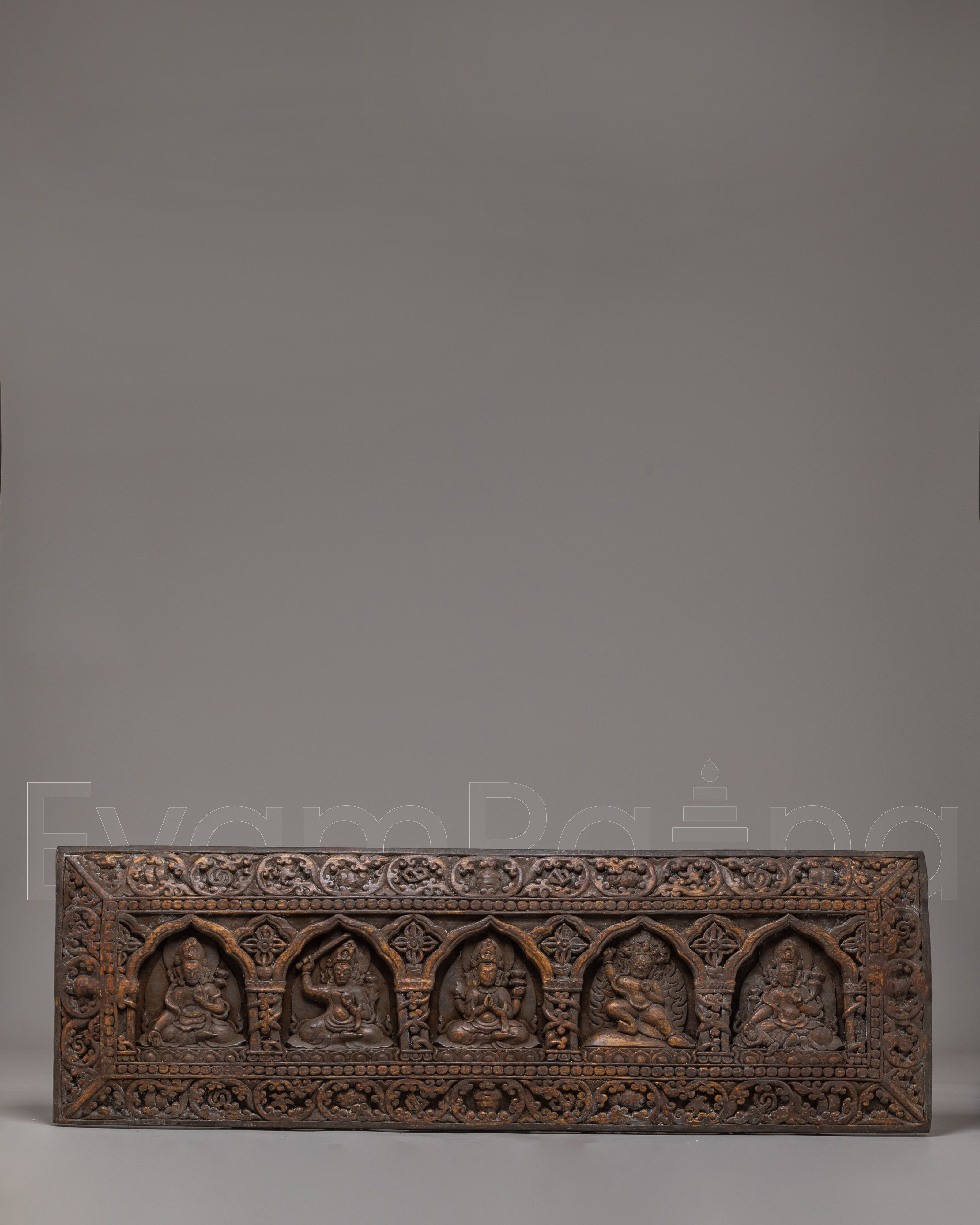 Handcrafted Buddhist Deities Book Cover | Spiritual Decor