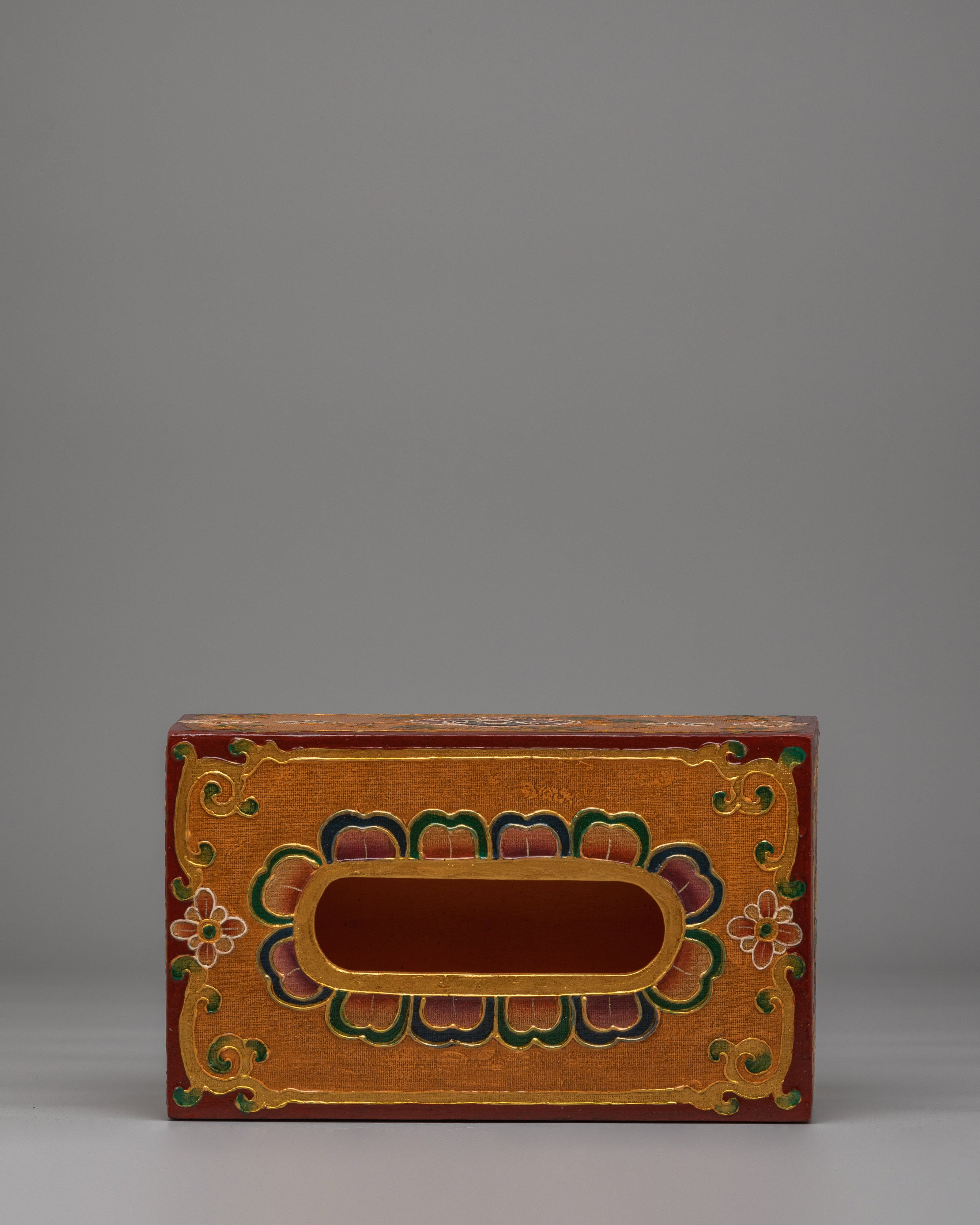 Tibetan Tissue Holder | Wooden Tissue Box