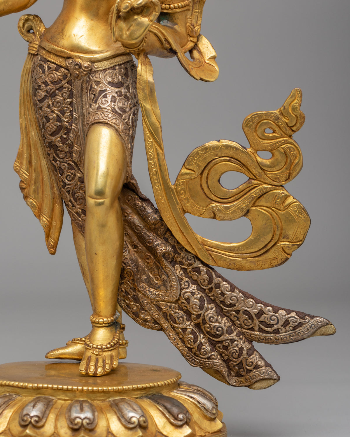 Standing Green Tara Buddhist Sculpture | Spiritual Home Decor