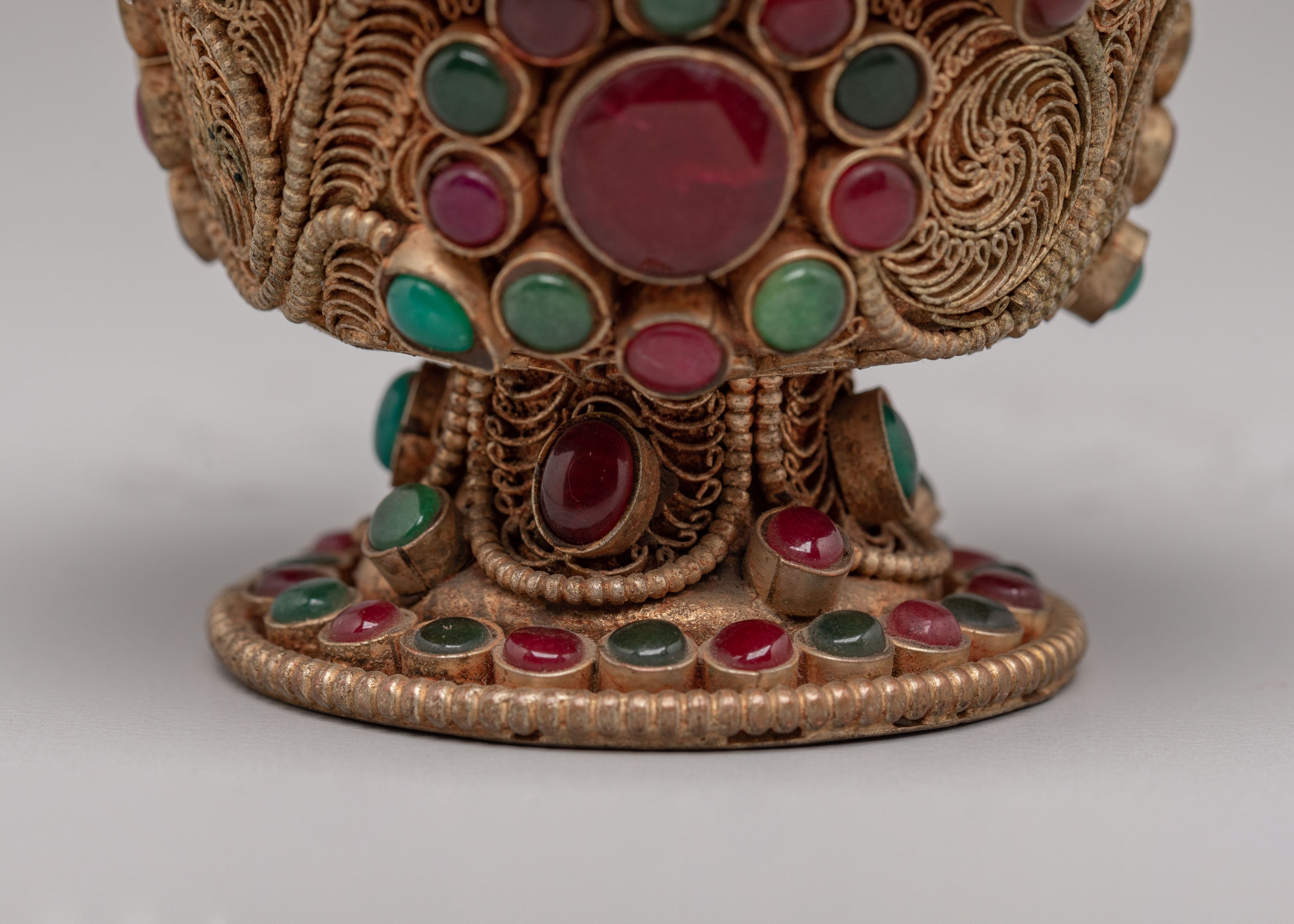 Sacred Offering Bowls Set for Ritual | Handcrafted Copper Bowls