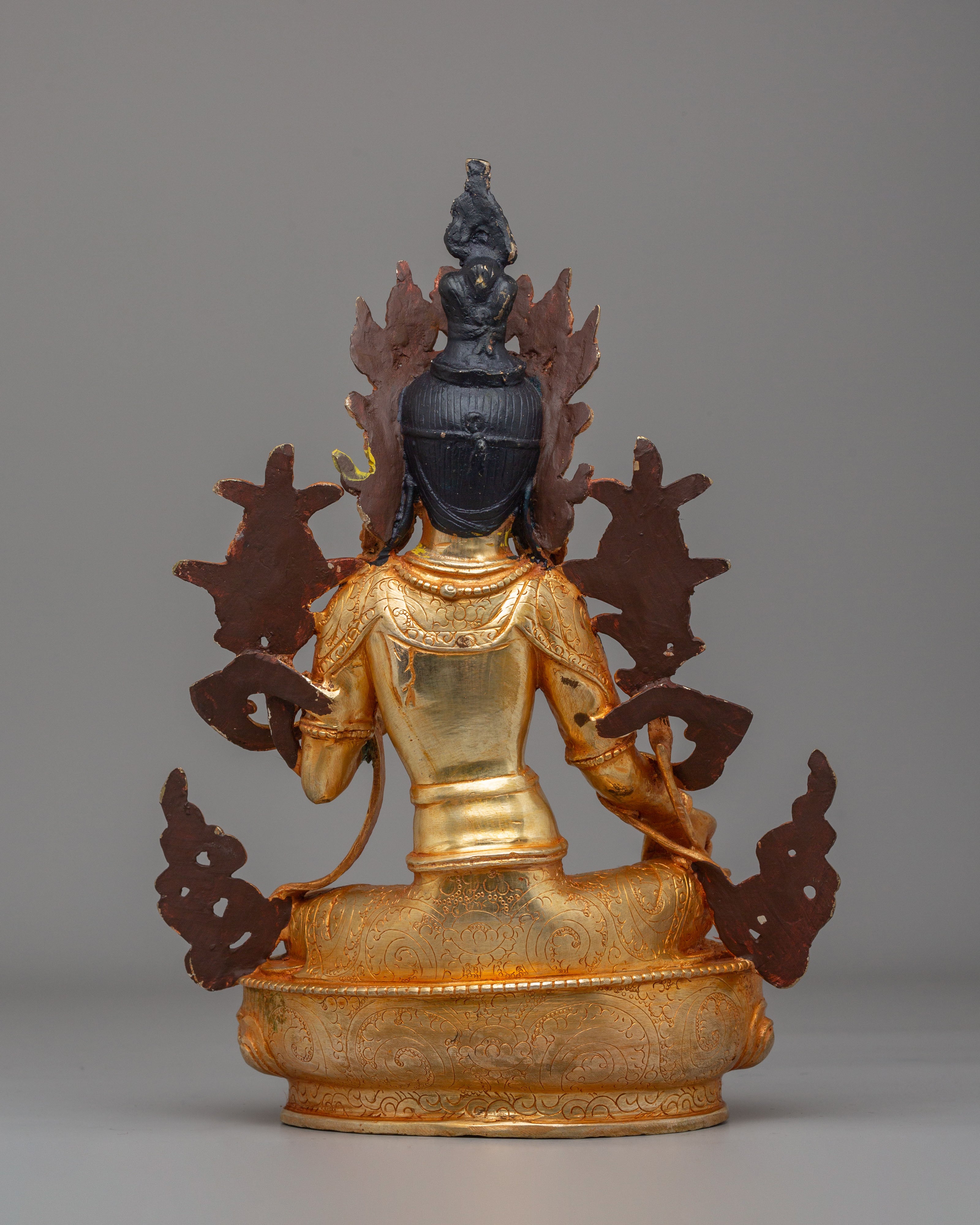 Vajrayana Green Tara Compassion Deity Statue | Tibetan Handmade Art