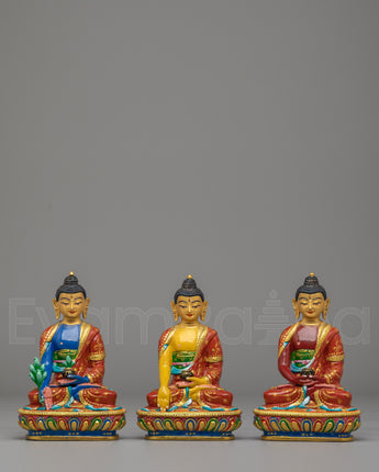 Handmade Three Buddha Set