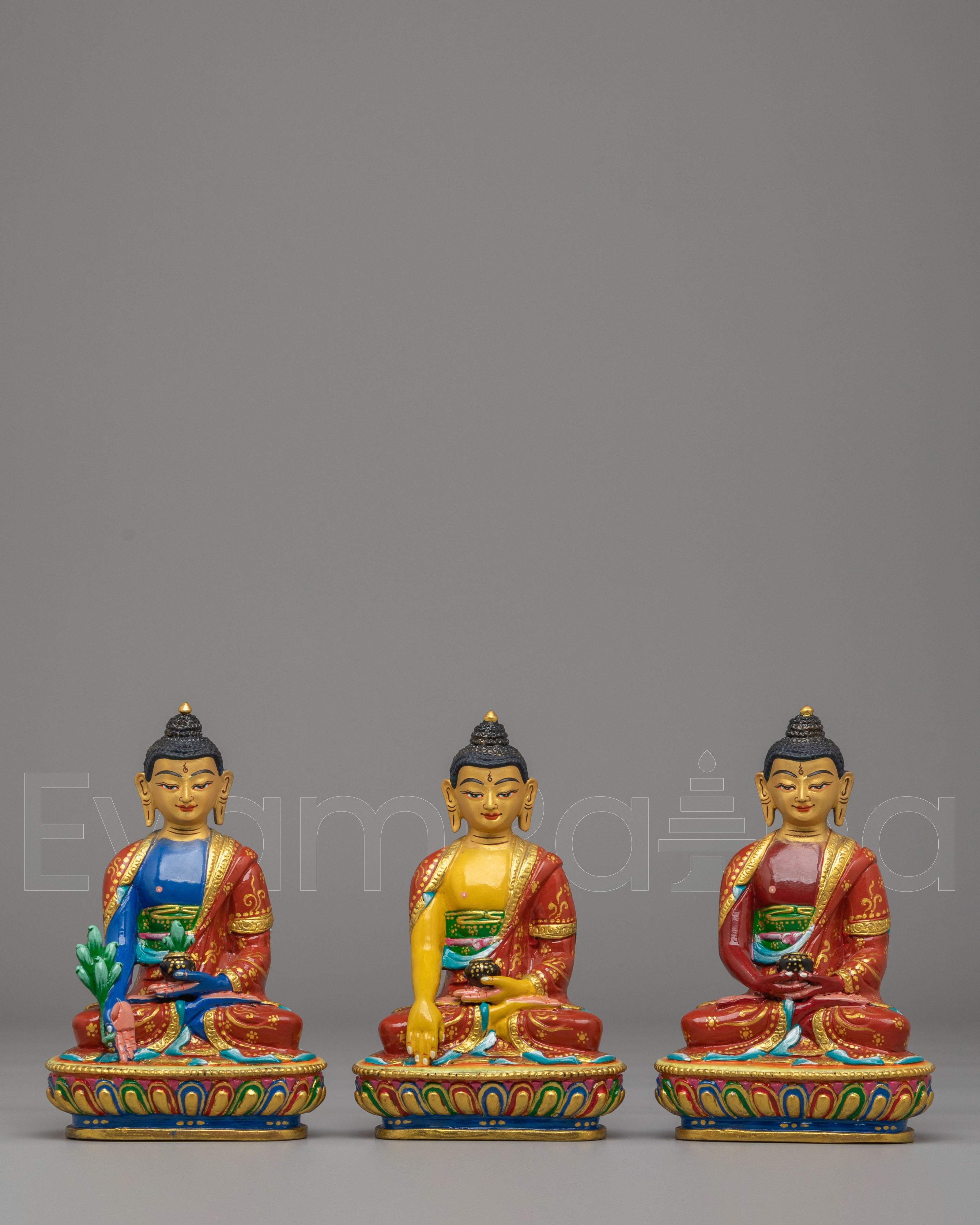 Handmade Three Buddha Set