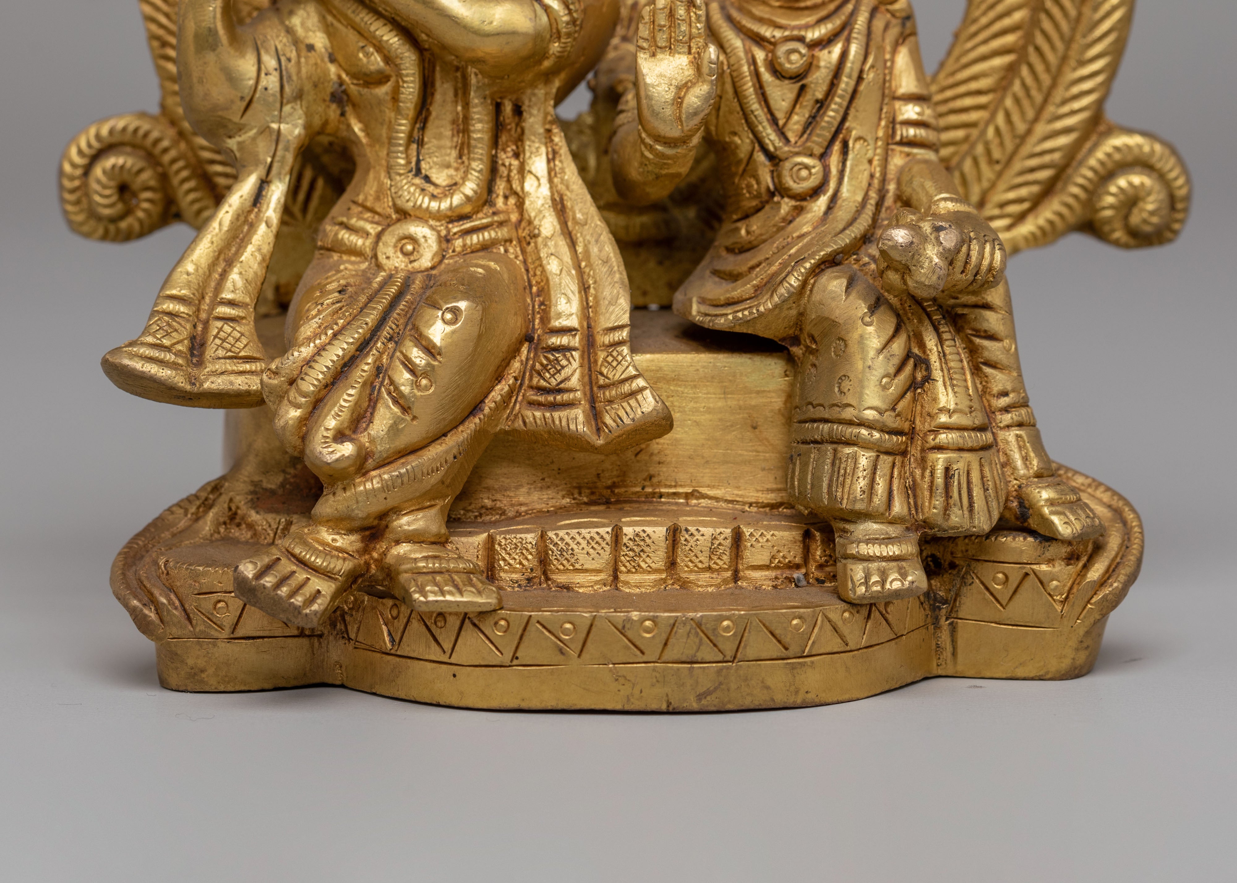 Traditional Radha Krishna Figurine | Sacred Hindu Statue for Meditation