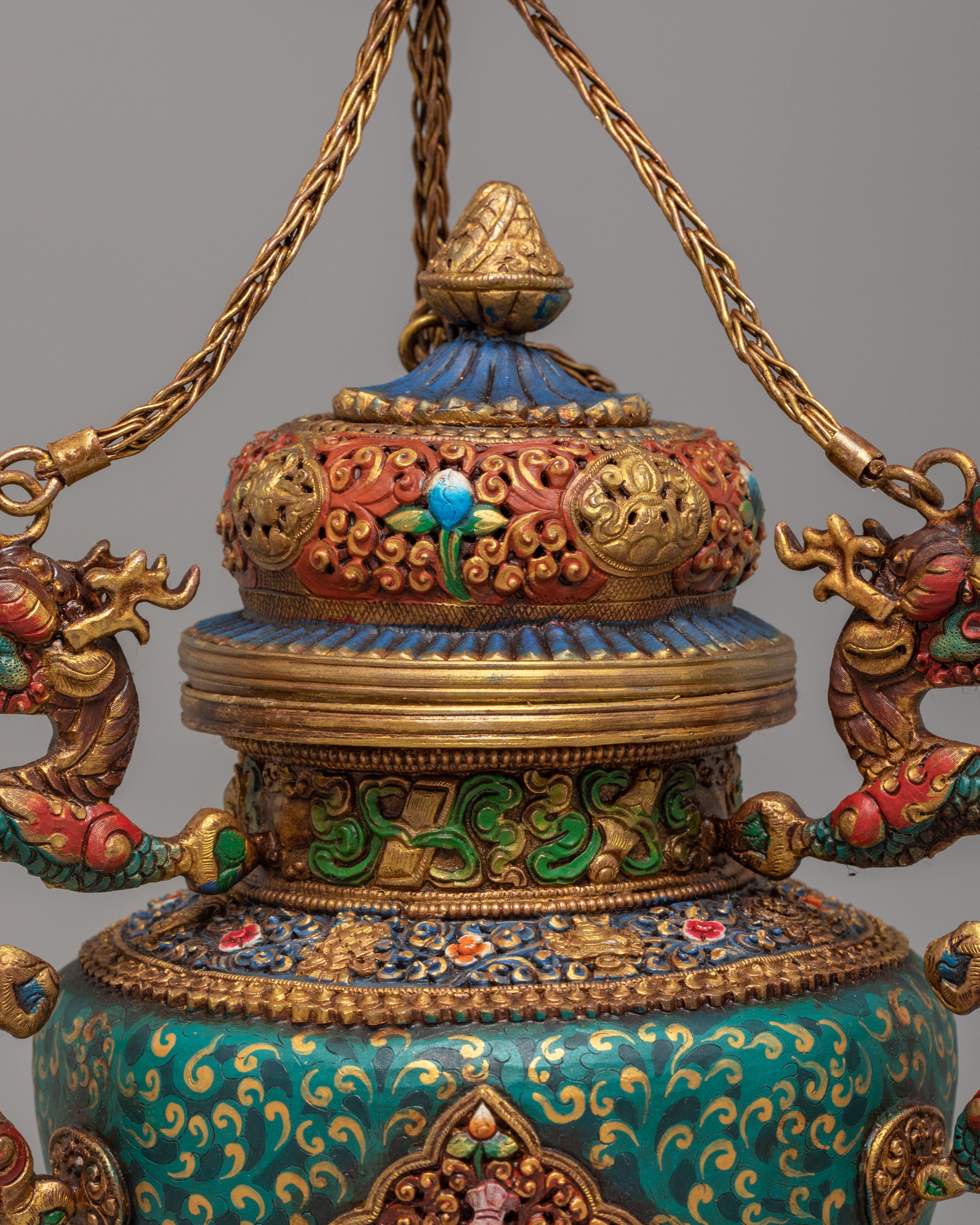 Traditional Handcrafted Incense Burner | Buddhist Ritual Incense Burner
