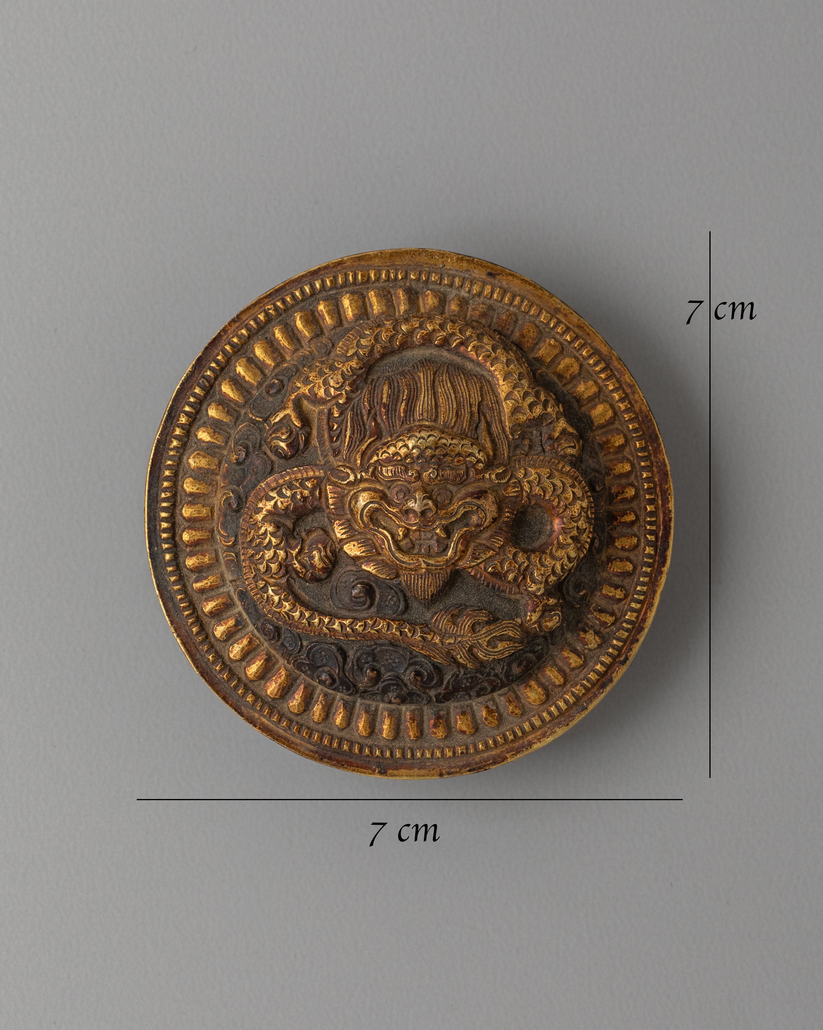 Decorative Tibetan Dragon Belt Buckle | Handcrafted Tribal Accessory