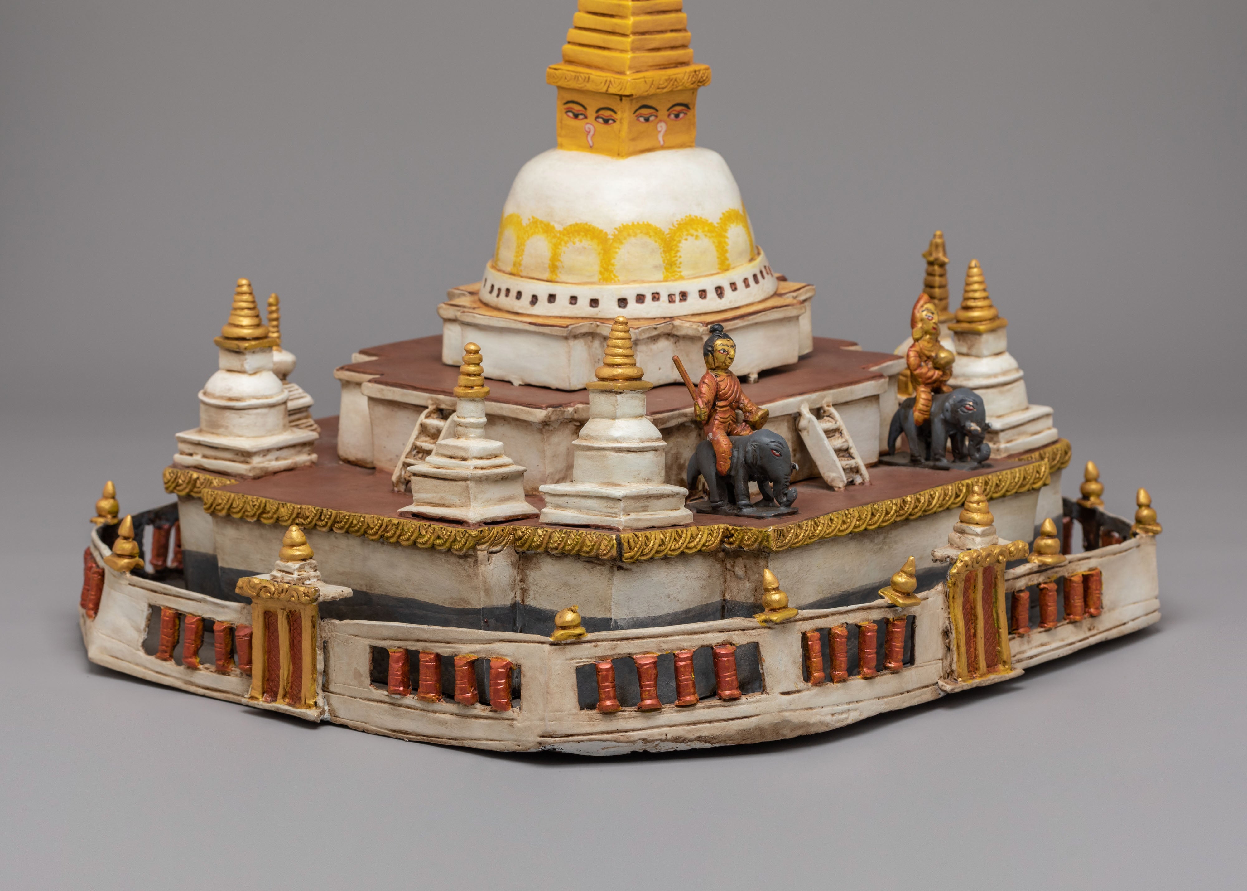 Handcrafted Himalayan Stupa Sculpture | Sacred Buddhist Art for Meditation